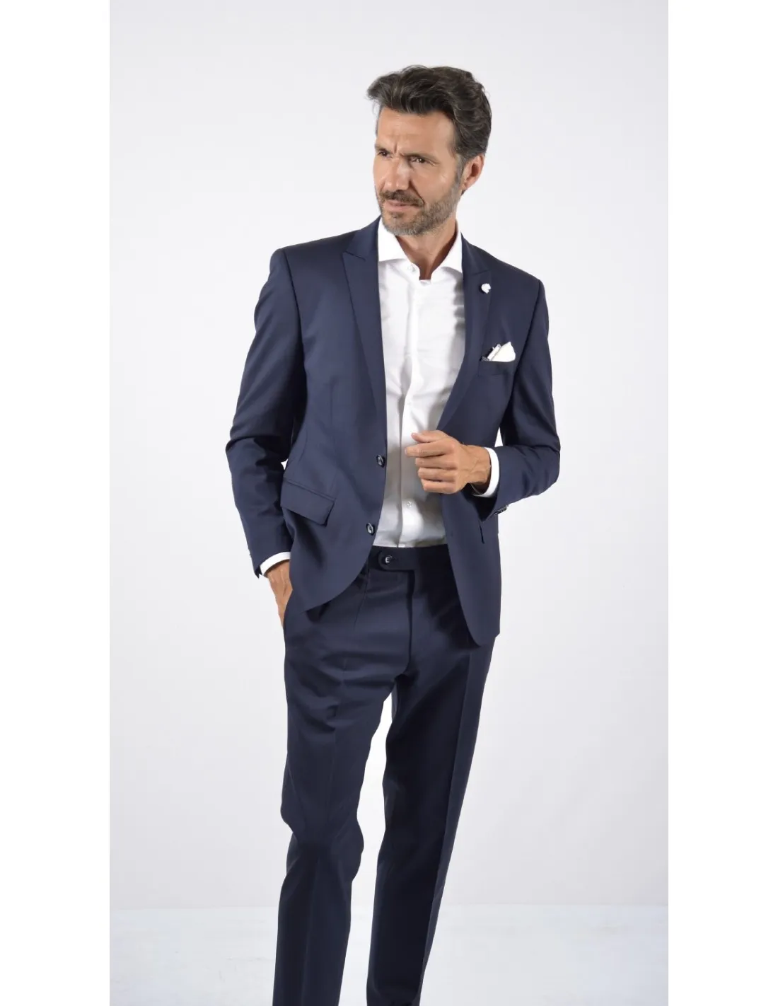 Abito in fresco lana  blu marino