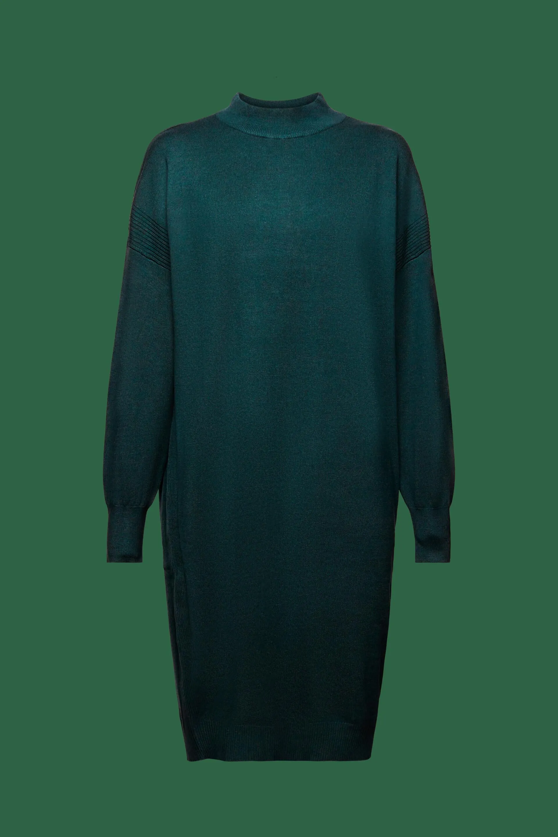 Abito in maglia con collo a lupetto