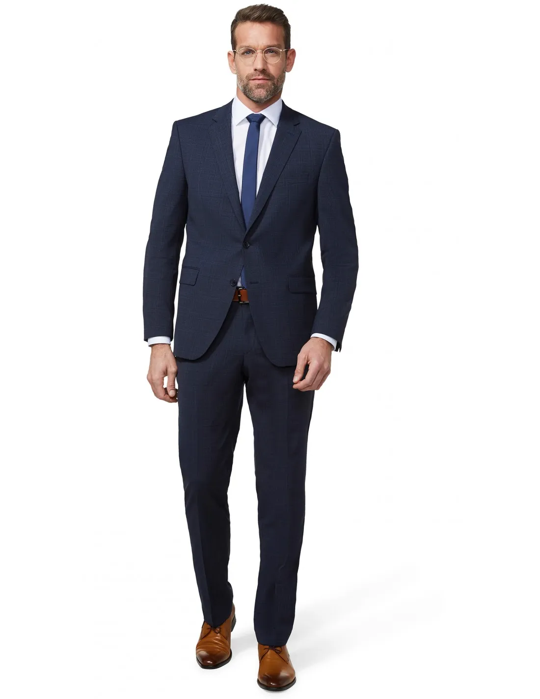 Abito mod bergamo in lana sallietta blu scuro