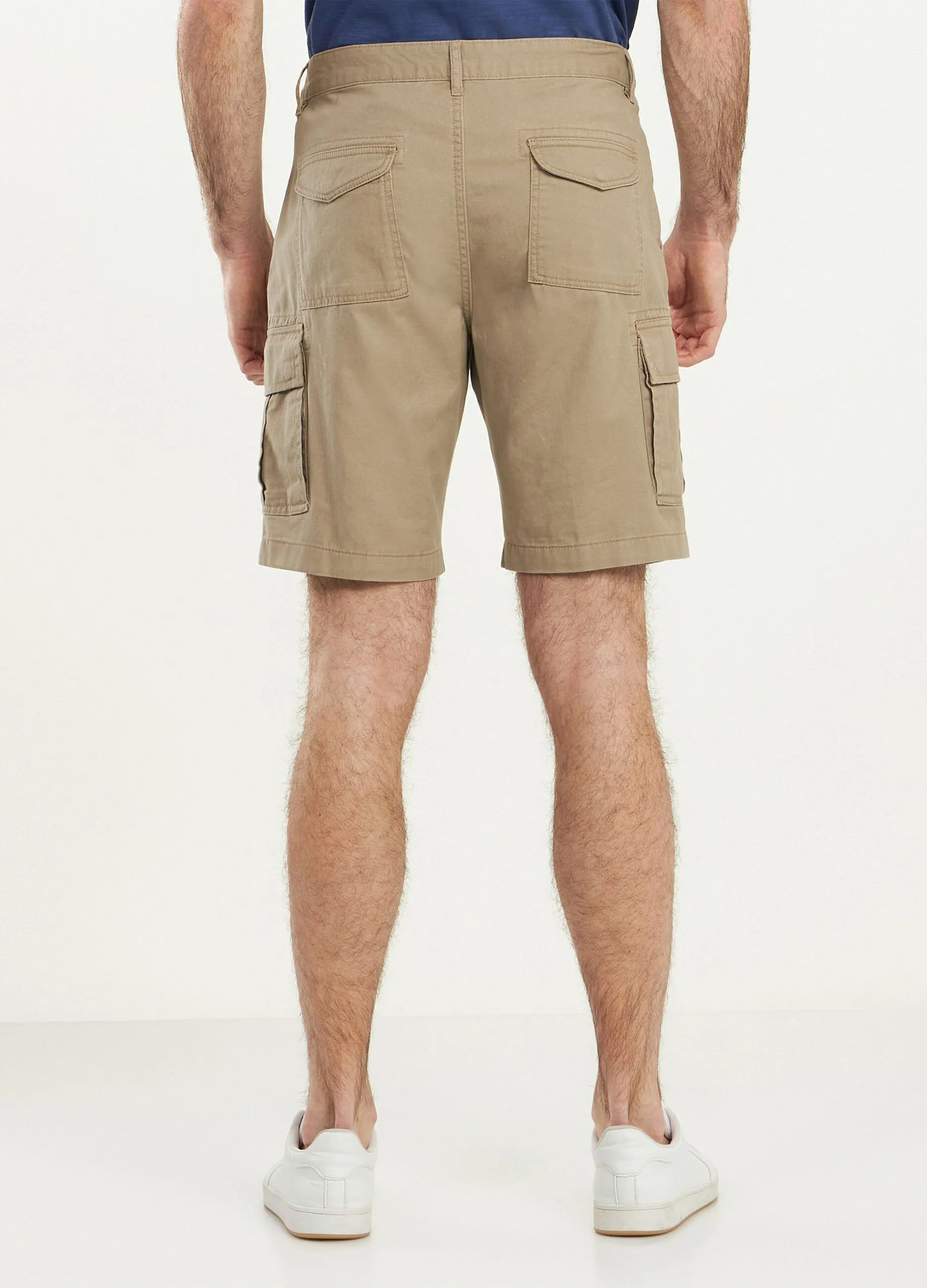 Bermuda cargo in puro cotone uomo