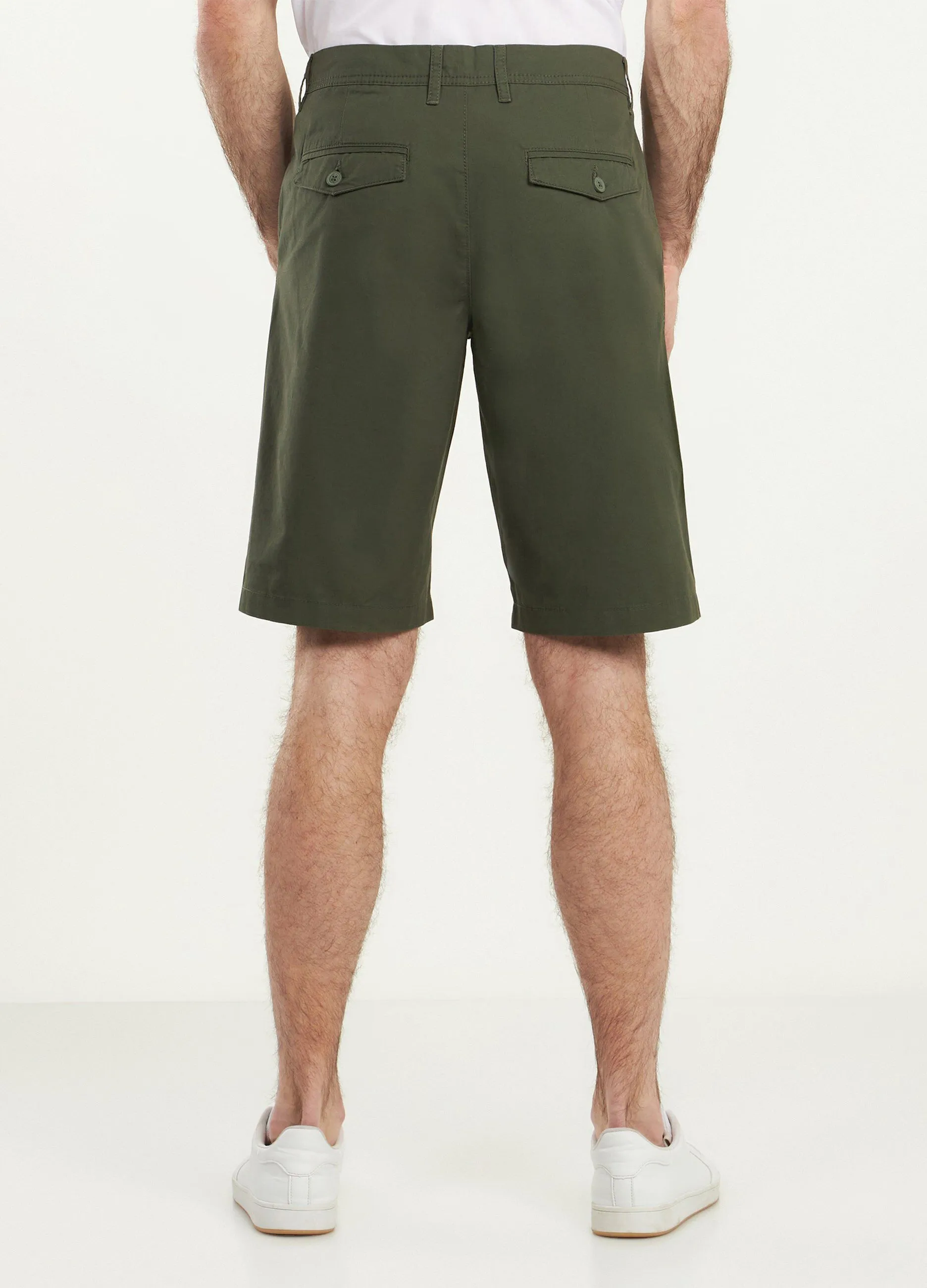 Bermuda chino in puro cotone uomo