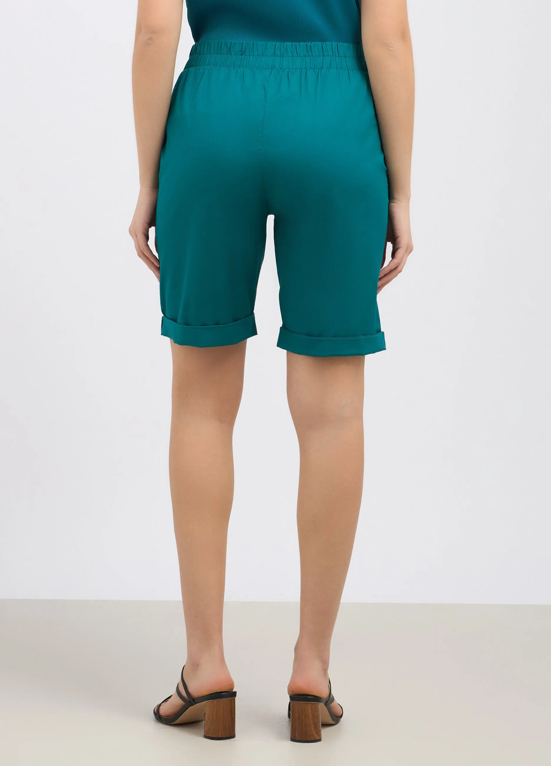 Bermuda in cotone stretch donna