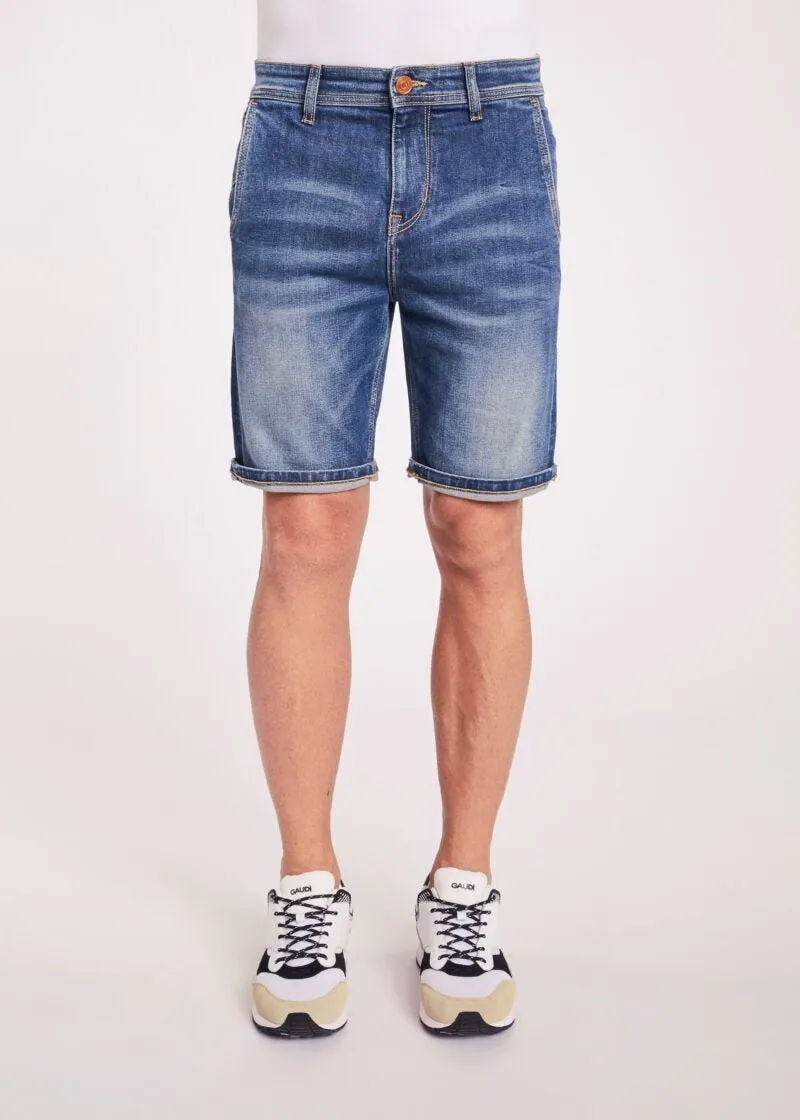 Bermuda in denim scuro