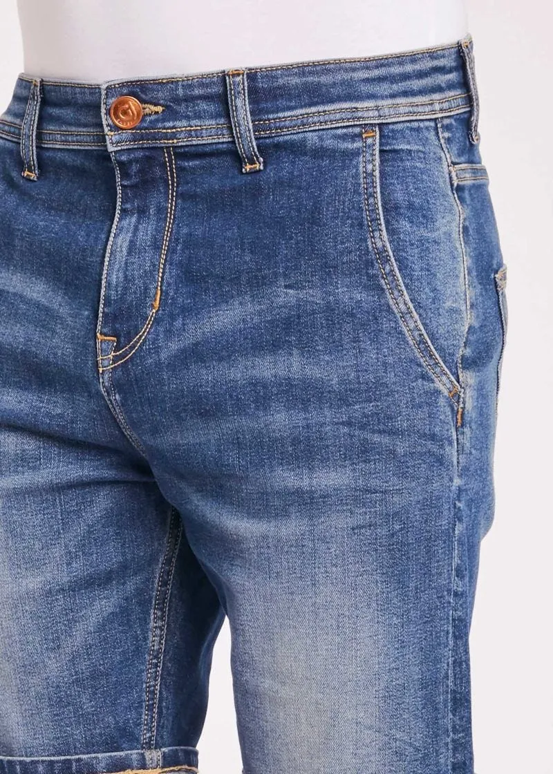 Bermuda in denim scuro