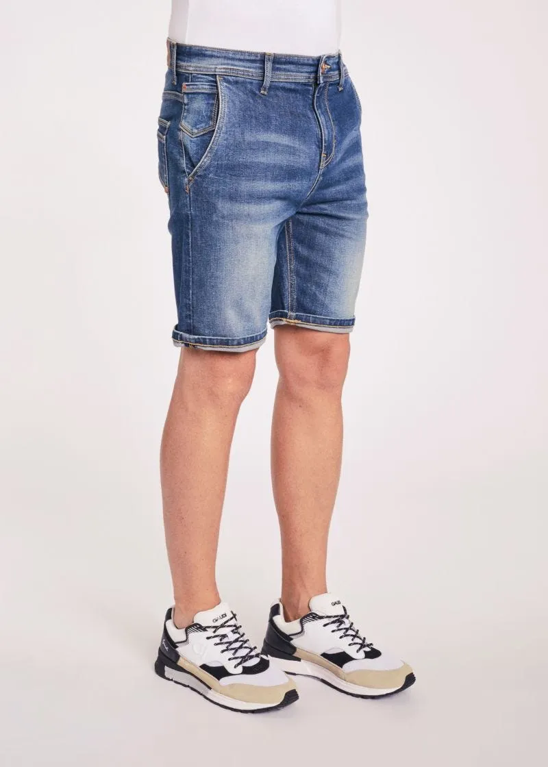Bermuda in denim scuro