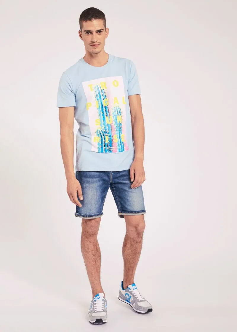Bermuda in denim scuro