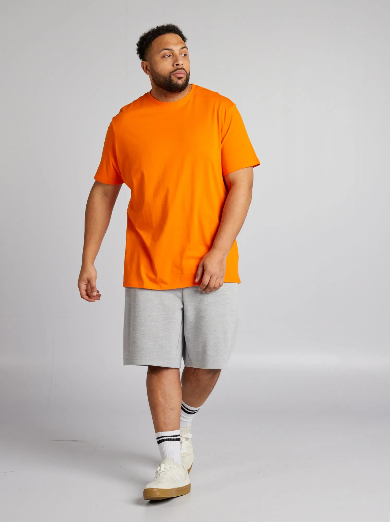 Bermuda stile joggers in piqué - GRIGIO