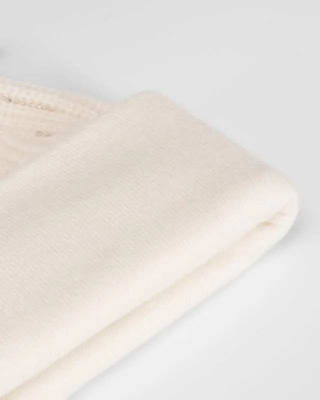 Berretto bianco in cashmere da donna William Sharp