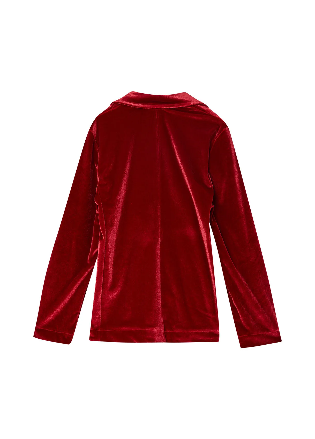 Blazer in velluto rosso