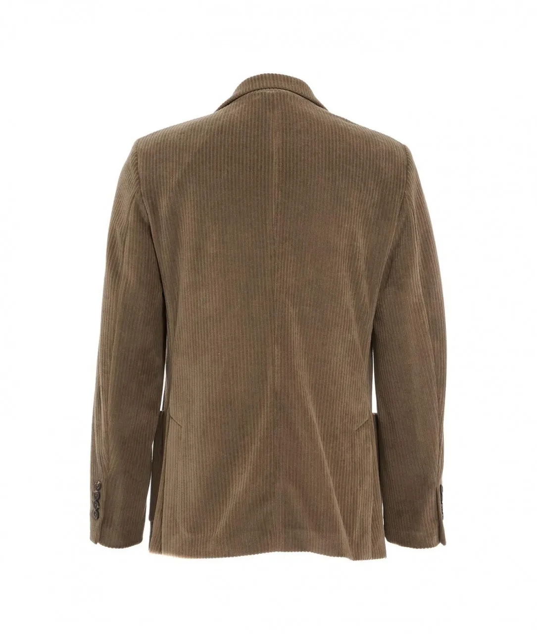 Blazer monopetto in velluto a coste marrone chiaro marrone chiaro