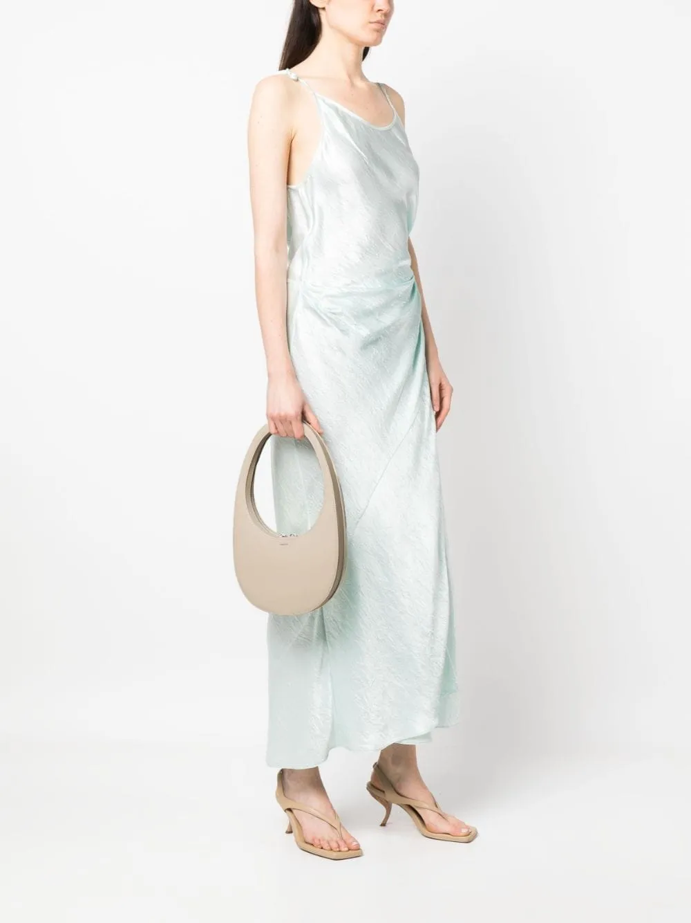Borsa a mano swipe in beige - donna