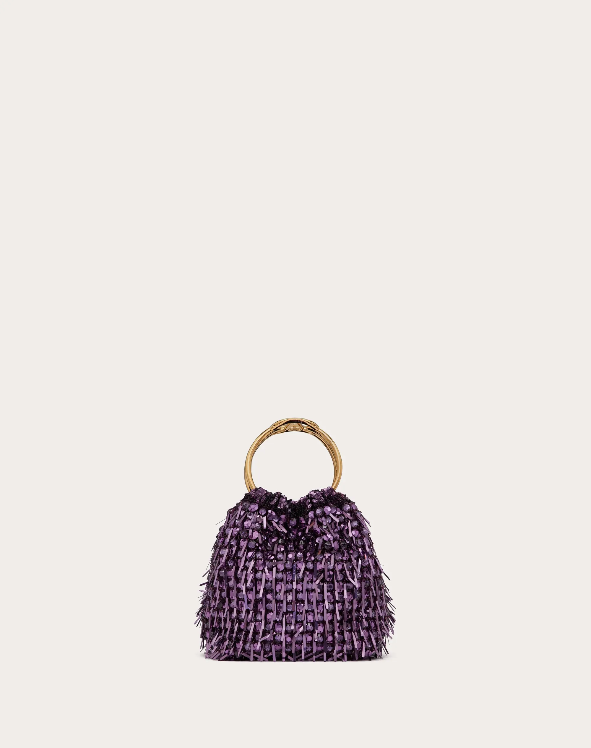BORSA PICCOLA A SECCHIELLO CARRY SECRETS RICAMATA