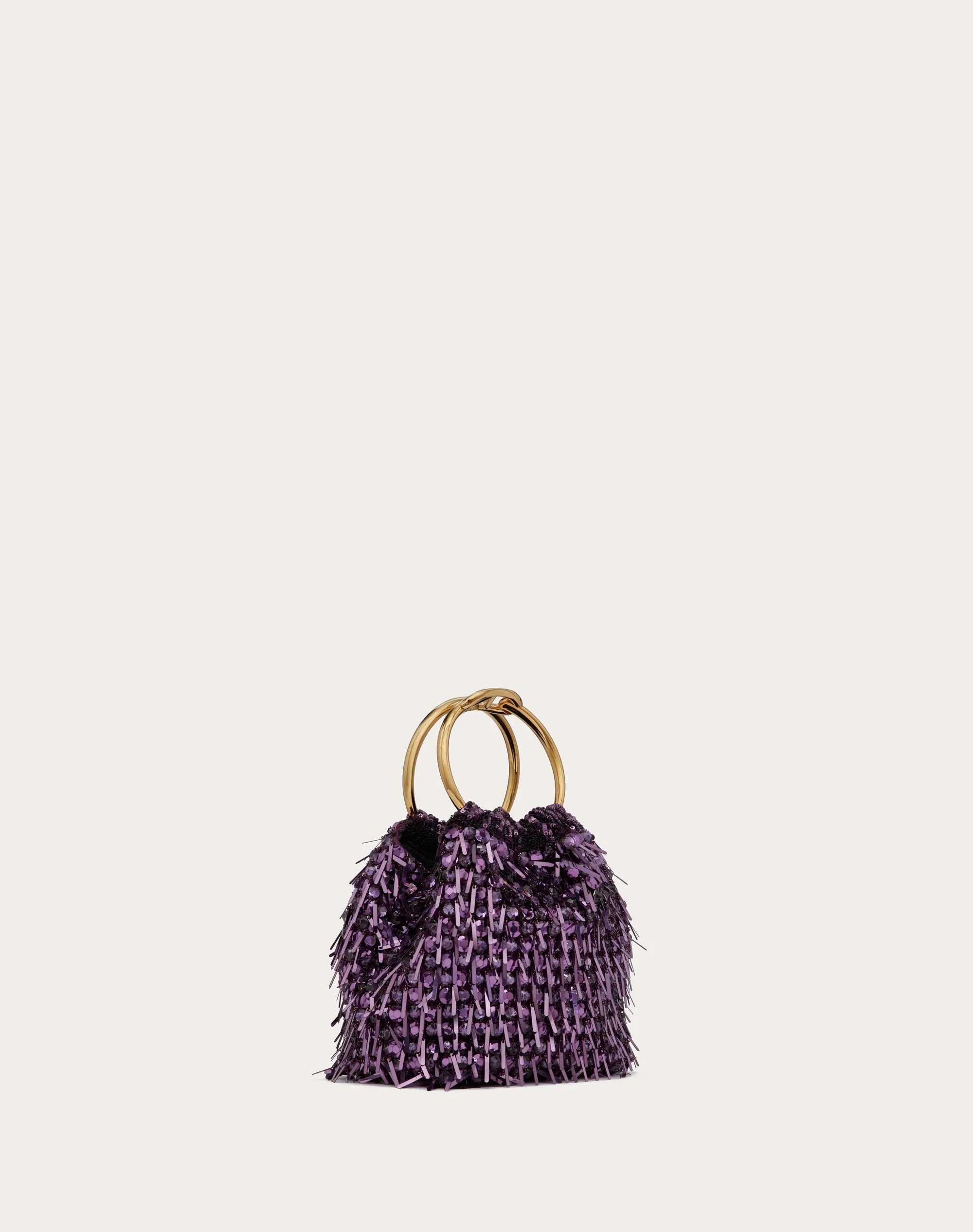 BORSA PICCOLA A SECCHIELLO CARRY SECRETS RICAMATA