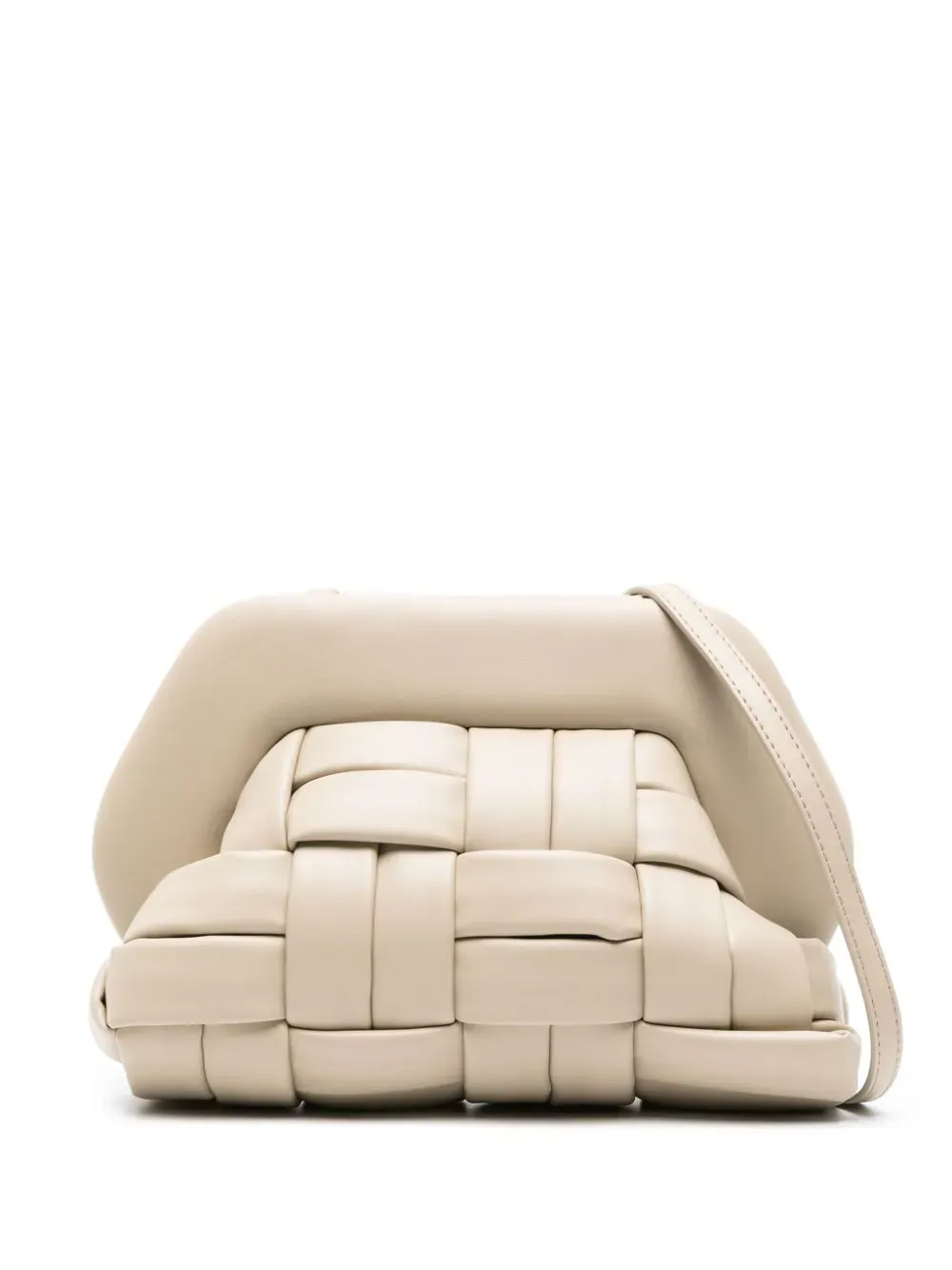 BORSA "TIA  WEAVED" TORTORA IN VEGAN NAPPA