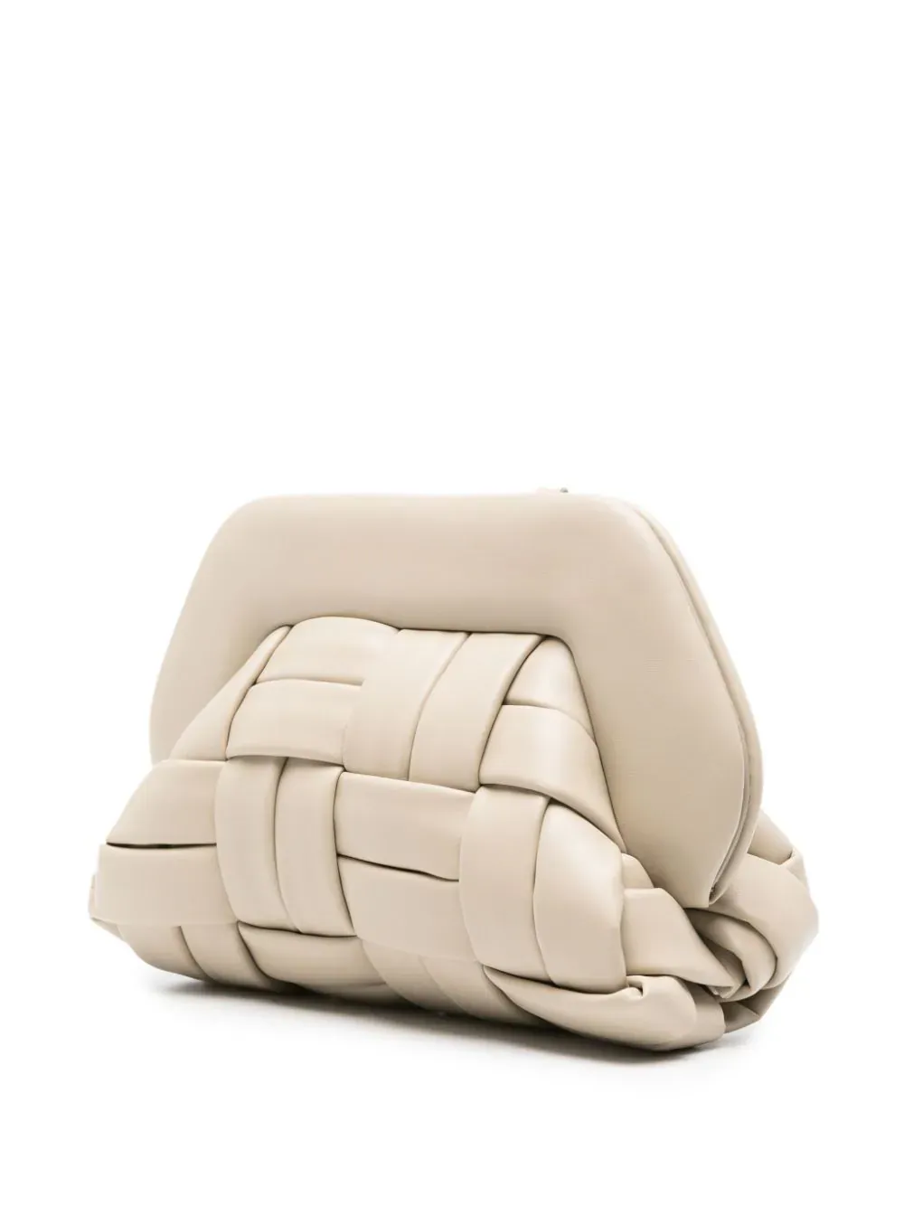 BORSA "TIA  WEAVED" TORTORA IN VEGAN NAPPA