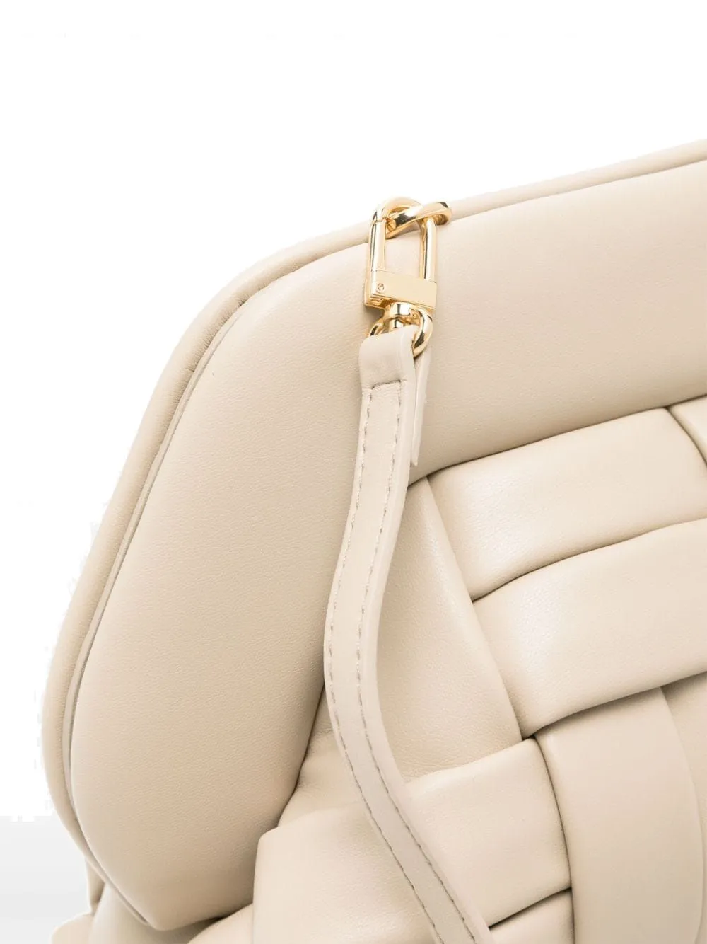 BORSA "TIA  WEAVED" TORTORA IN VEGAN NAPPA