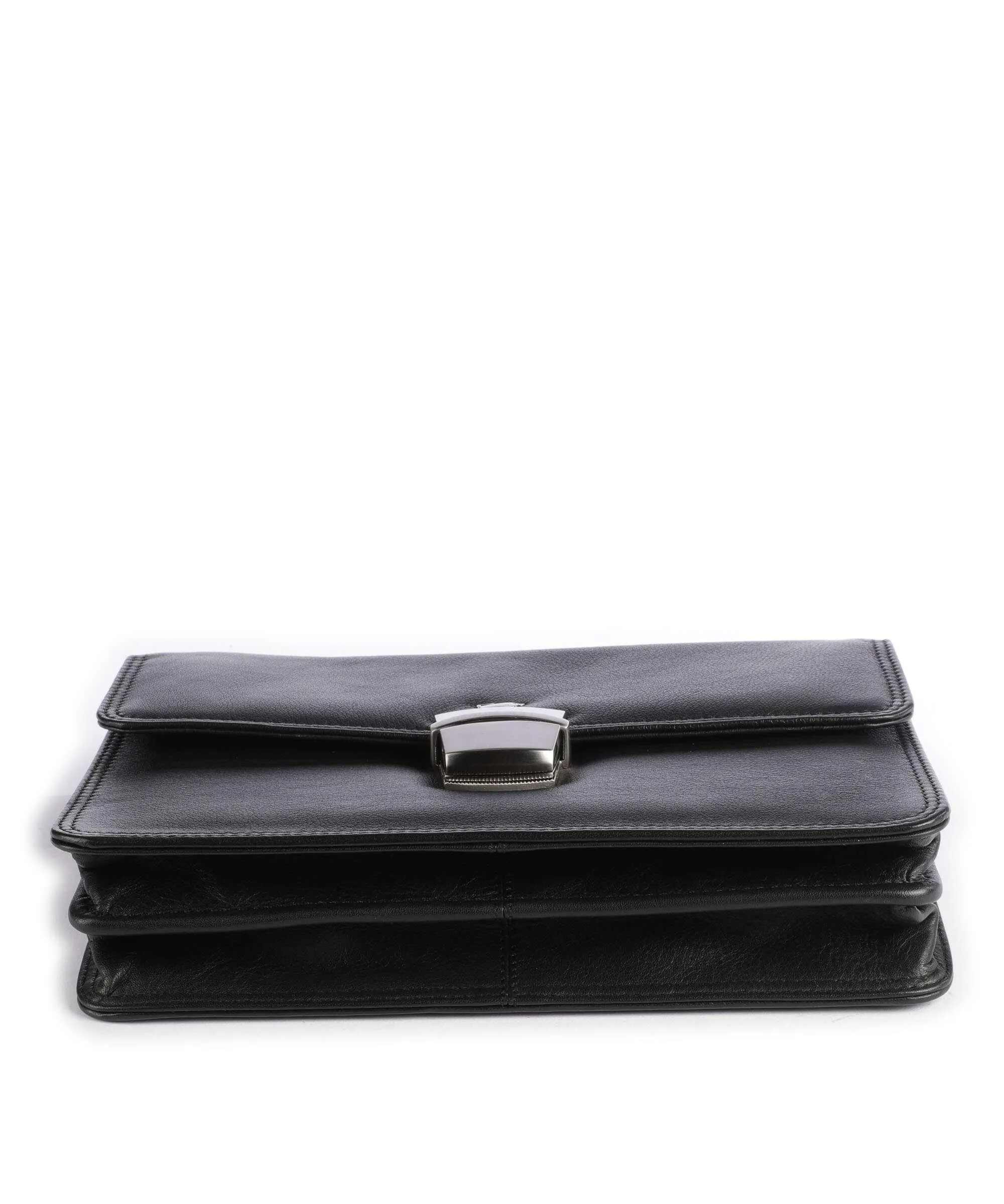  Braun Büffel Poly Borsa da polso morbida pelle bovina nero  