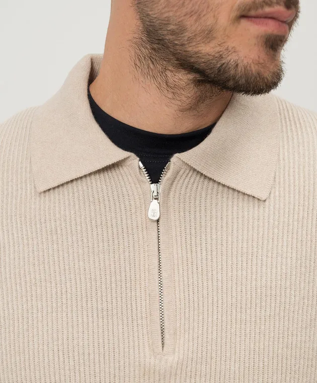 Brunello Cucinelli Maglione in cashmere beige M2229525