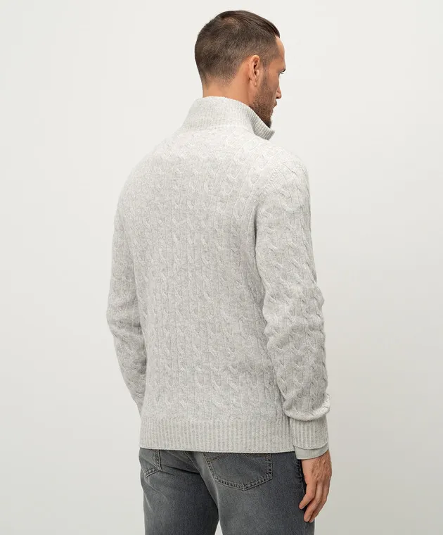 Brunello Cucinelli Maglione in cashmere grigio M22700604