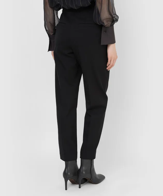 Brunello Cucinelli Pantaloni in lana con catene MB526P7413
