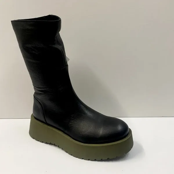 BUENO V1302 STIVALE IN PELLE BLACK