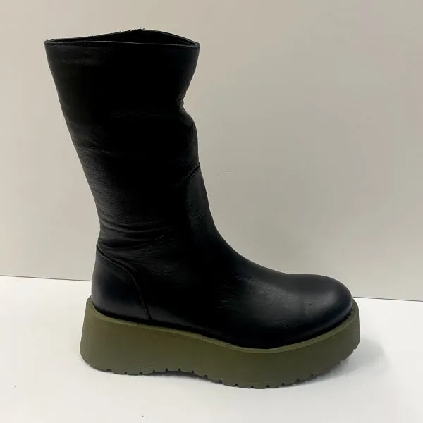 BUENO V1302 STIVALE IN PELLE BLACK