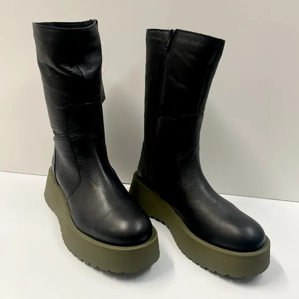 BUENO V1302 STIVALE IN PELLE BLACK