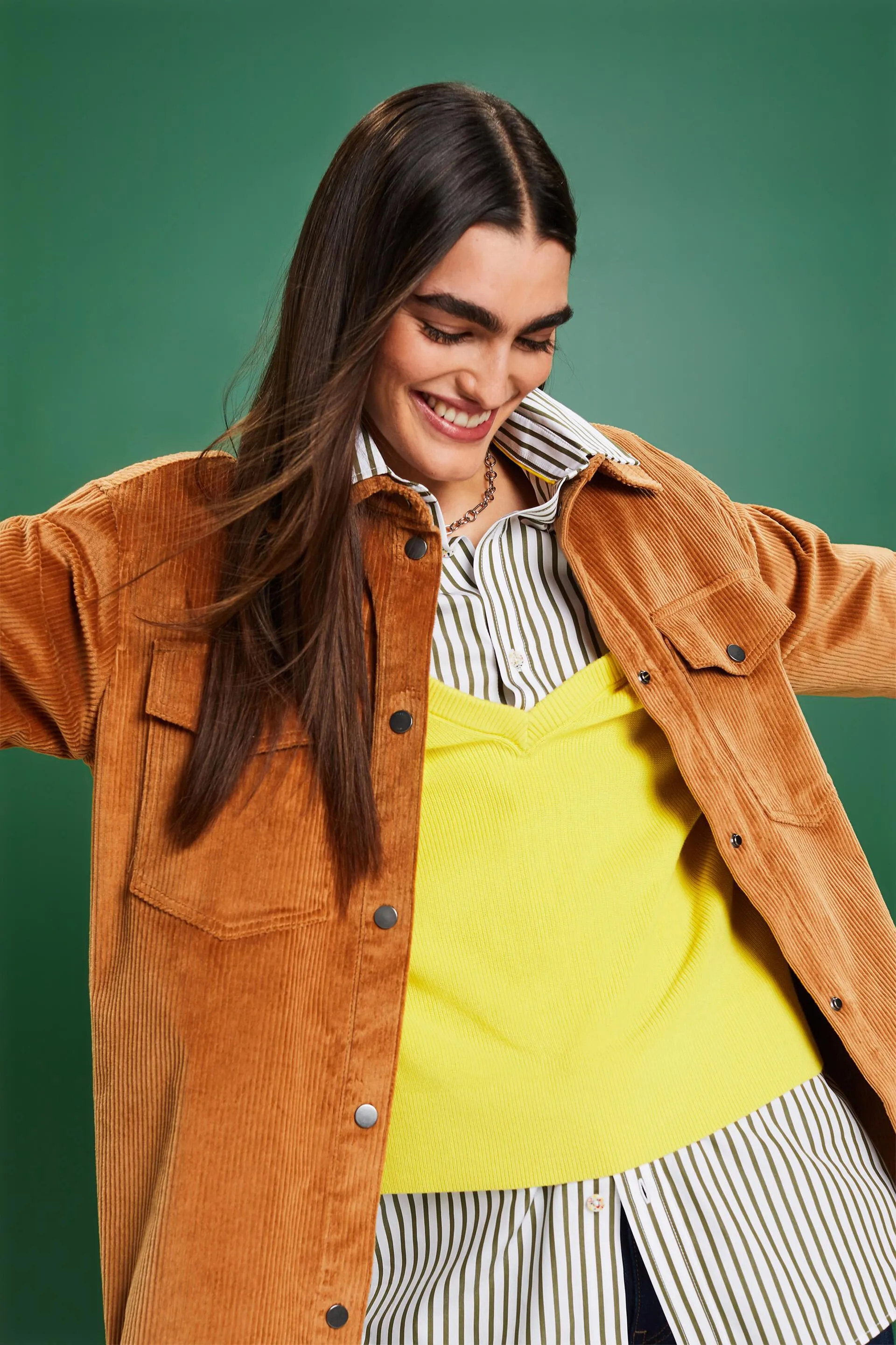 Camicia button-down in velluto