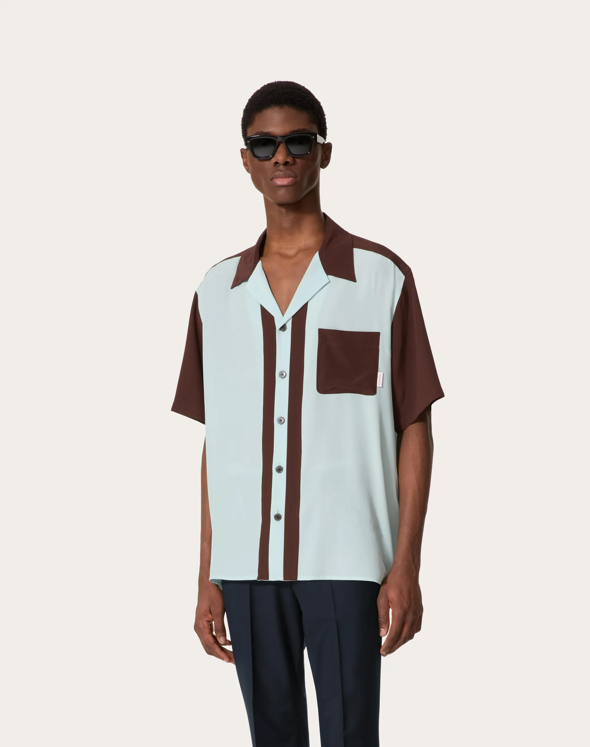 CAMICIA DA BOWLING IN SETA