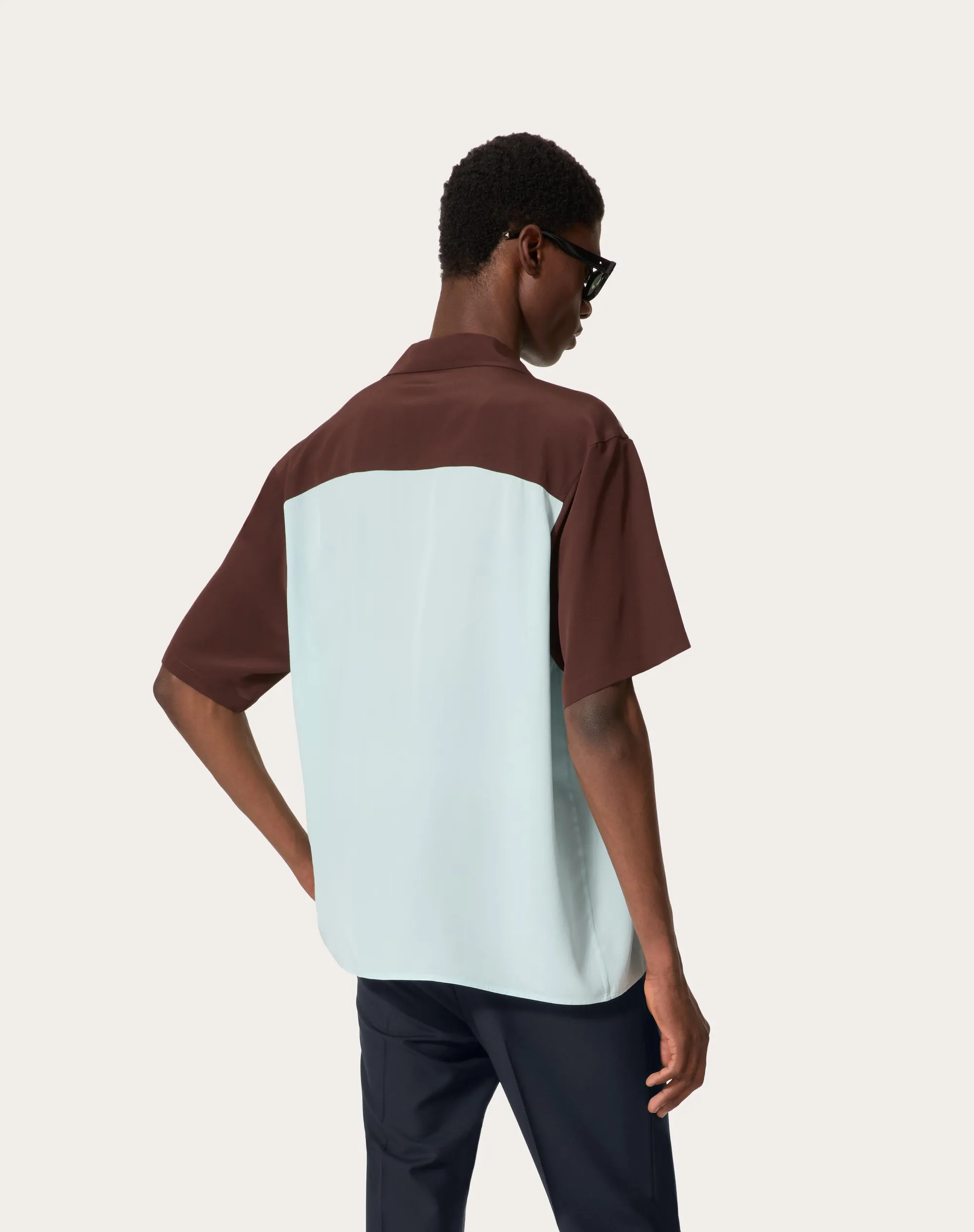 CAMICIA DA BOWLING IN SETA