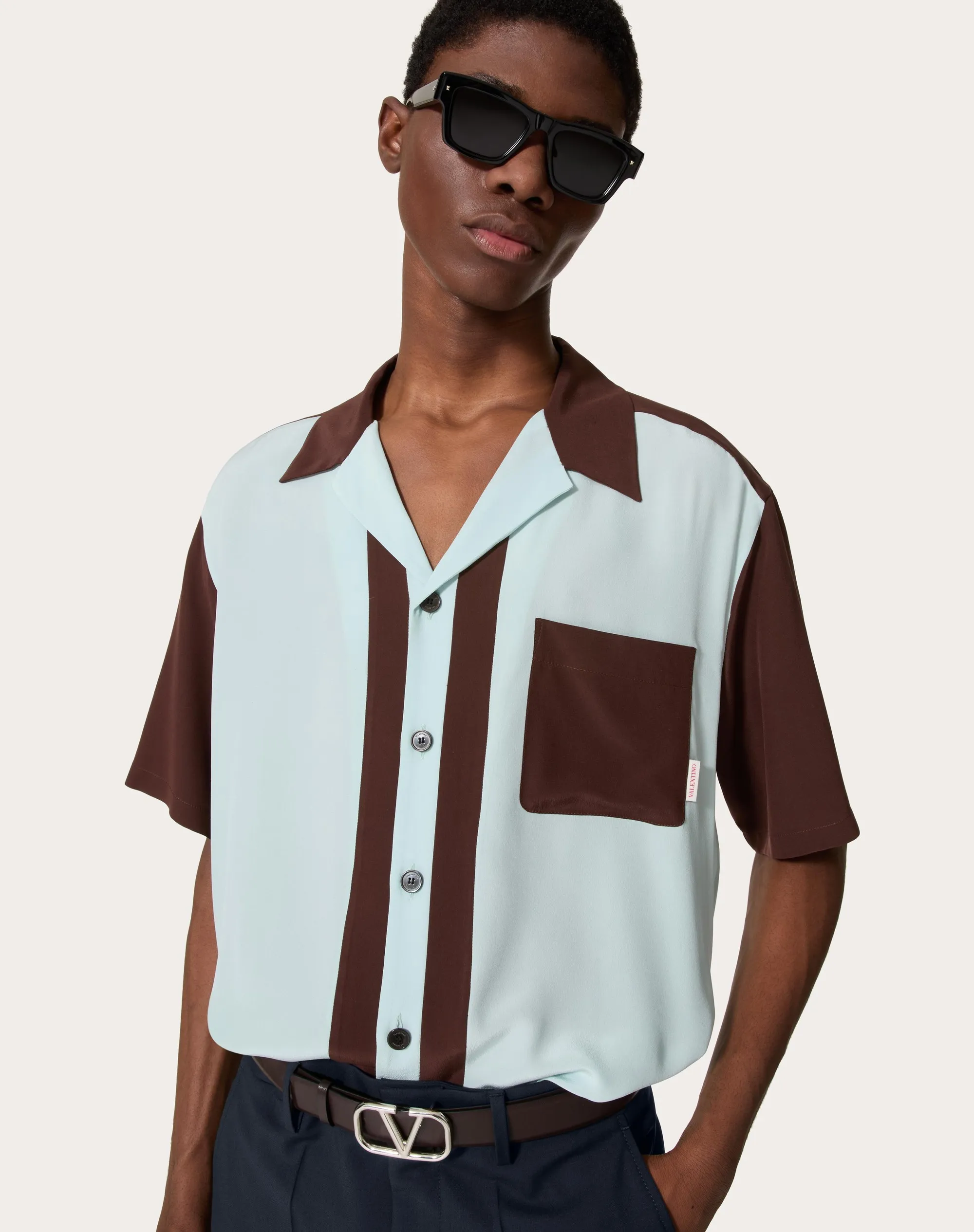 CAMICIA DA BOWLING IN SETA