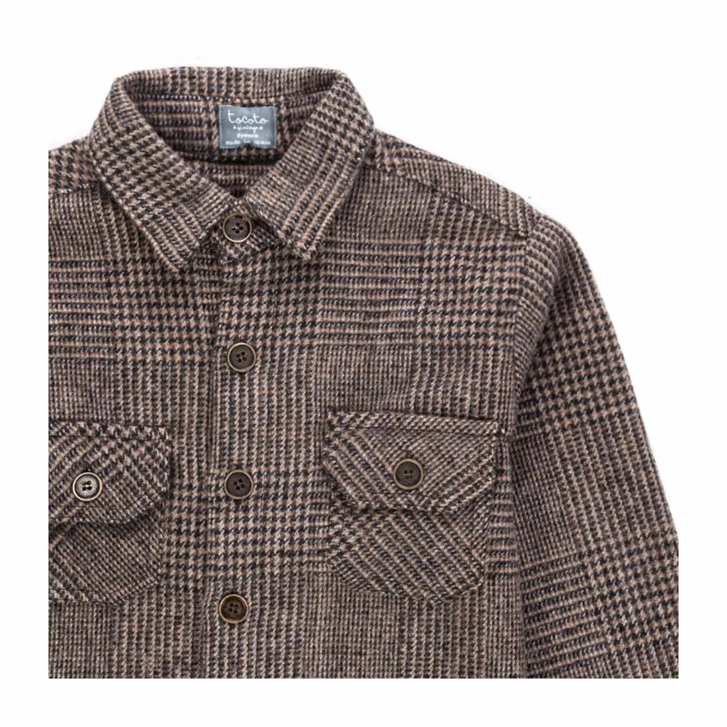 Camicia In Lana Bambino