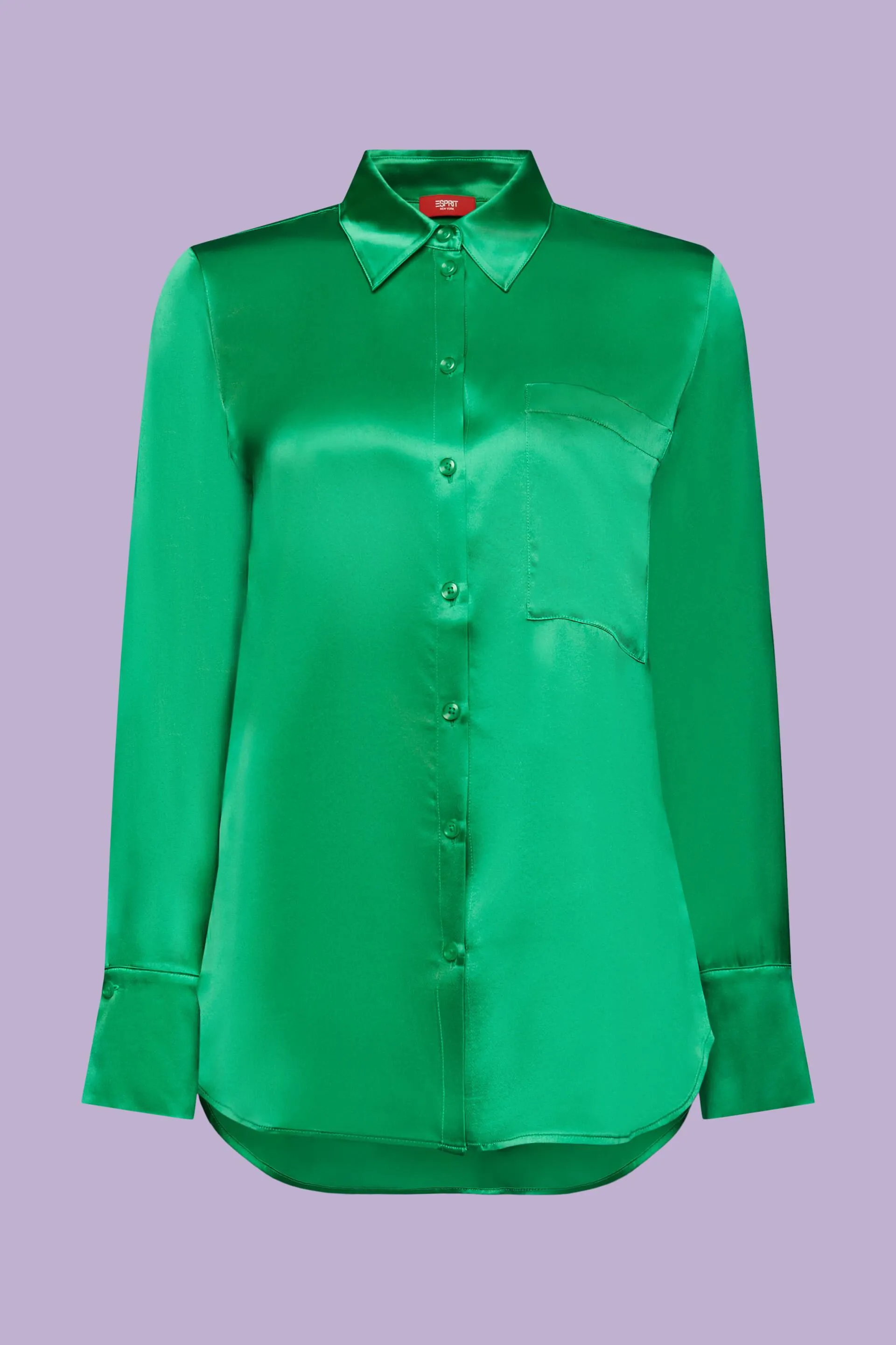 Camicia in raso di seta
