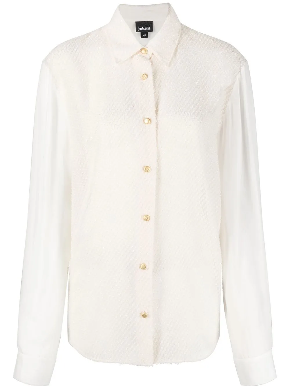 Camicia semi trasparente con glitter