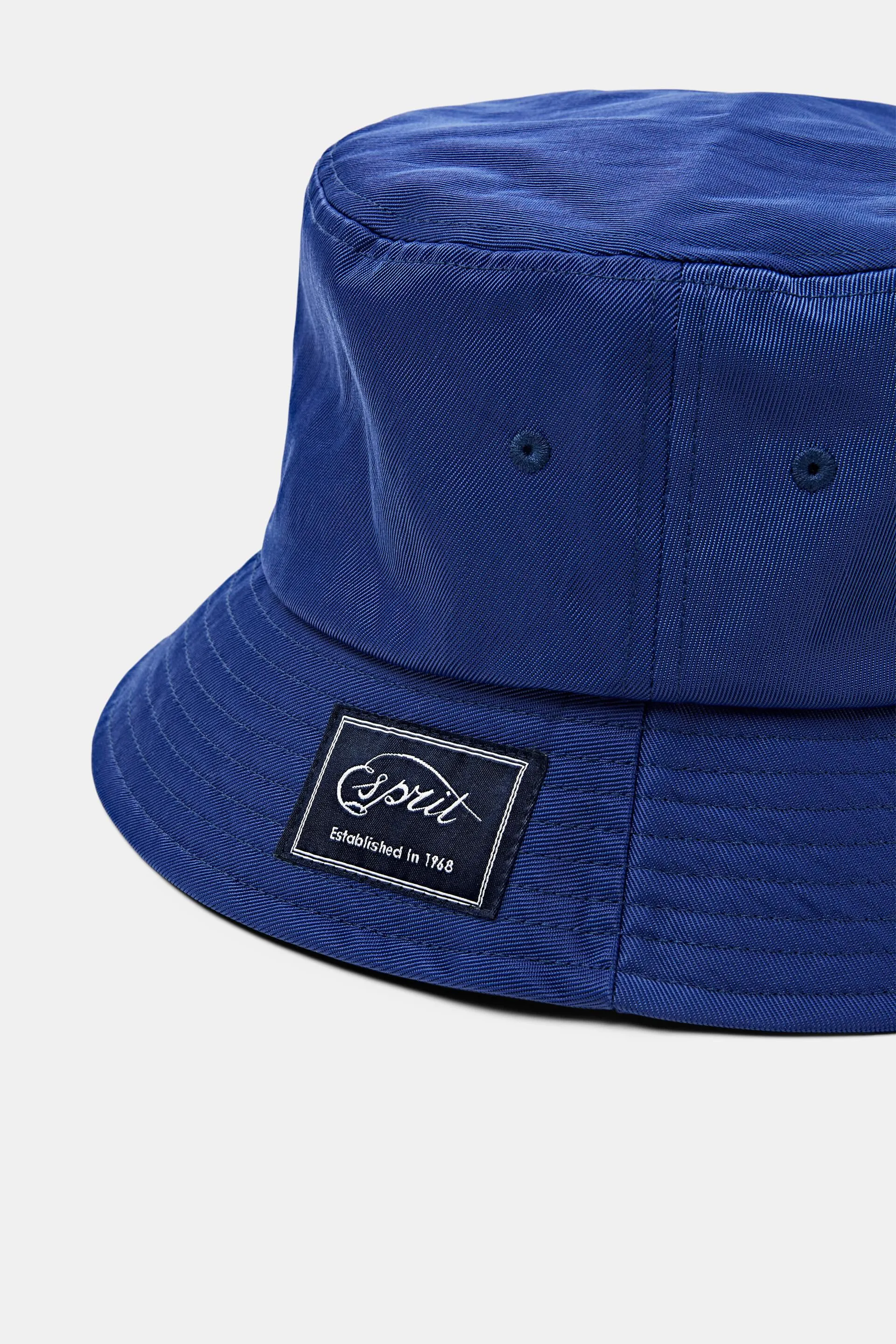 Cappello a secchiello in twill con logo