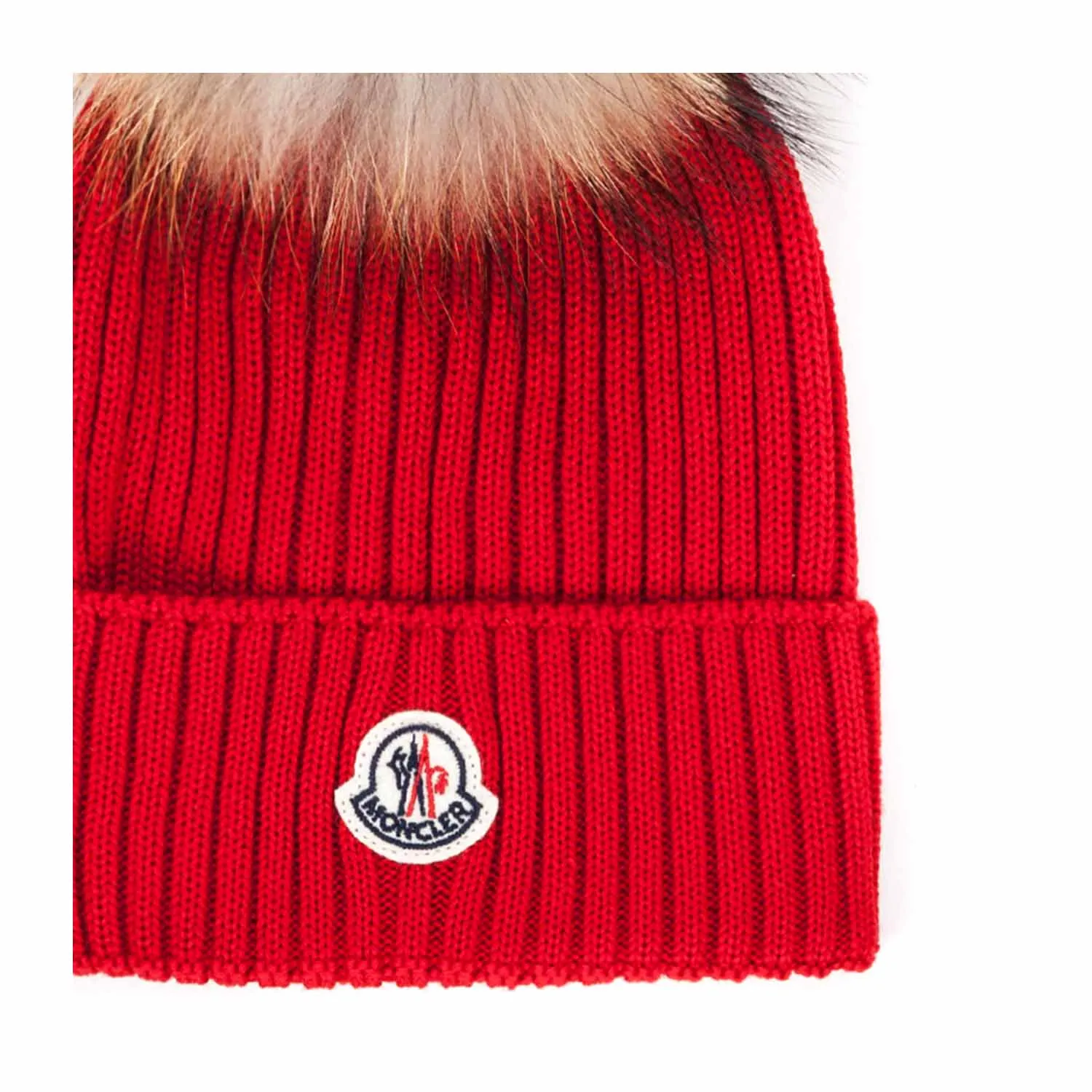 Cappello Rosso In Lana Bambina