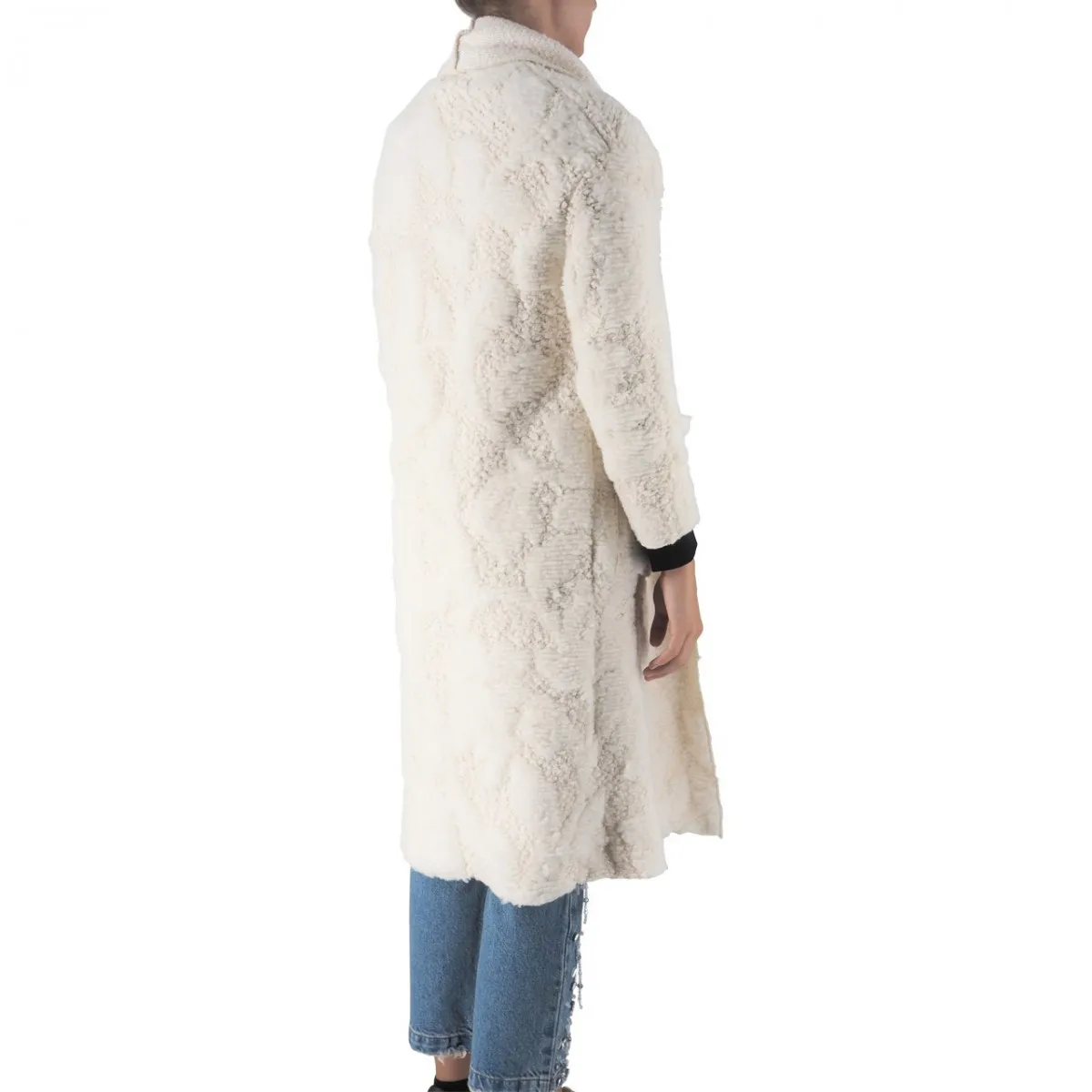 Cappotto Aperto In Maglia