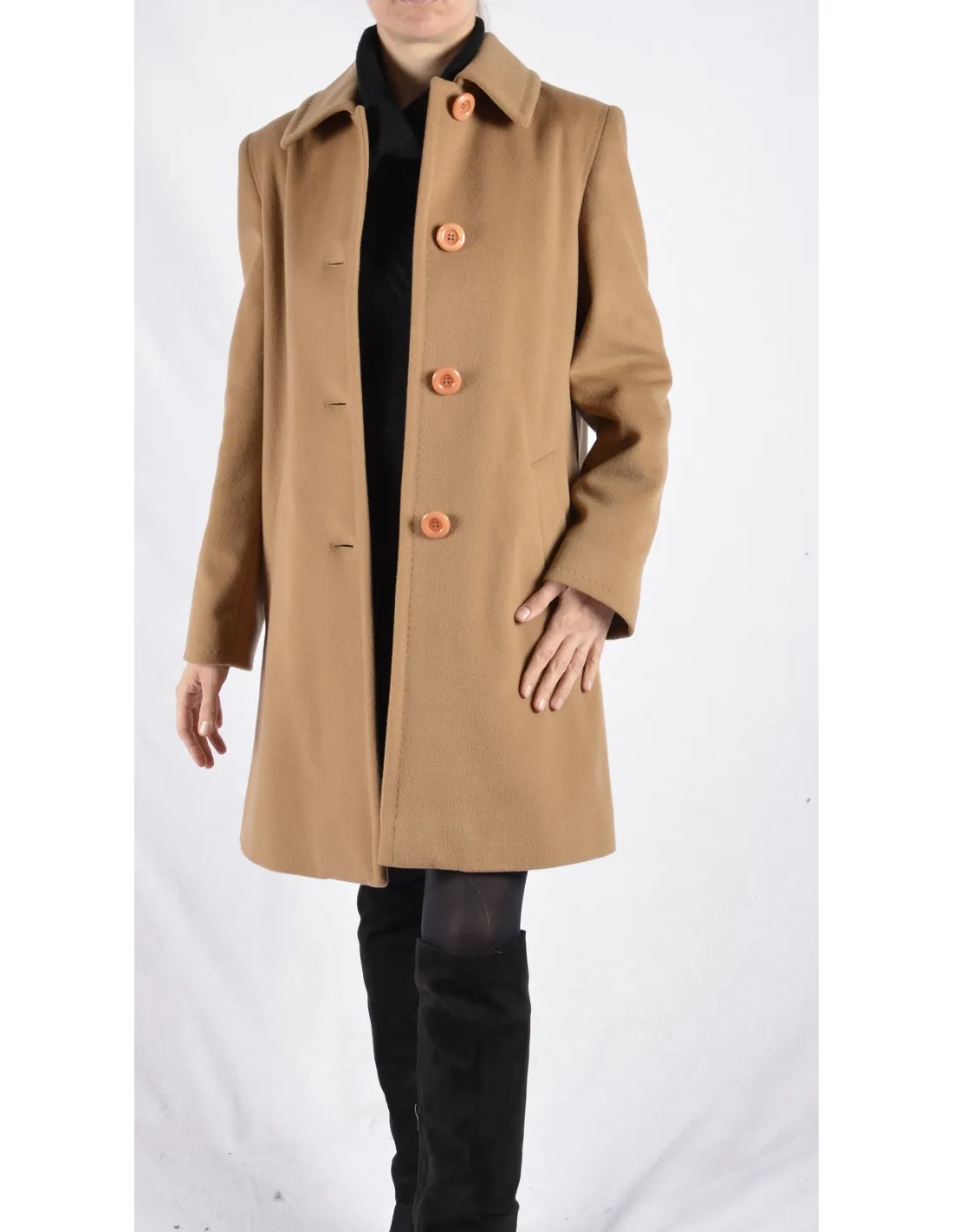 Cappotto Donna in lana Mod Gloria Beige