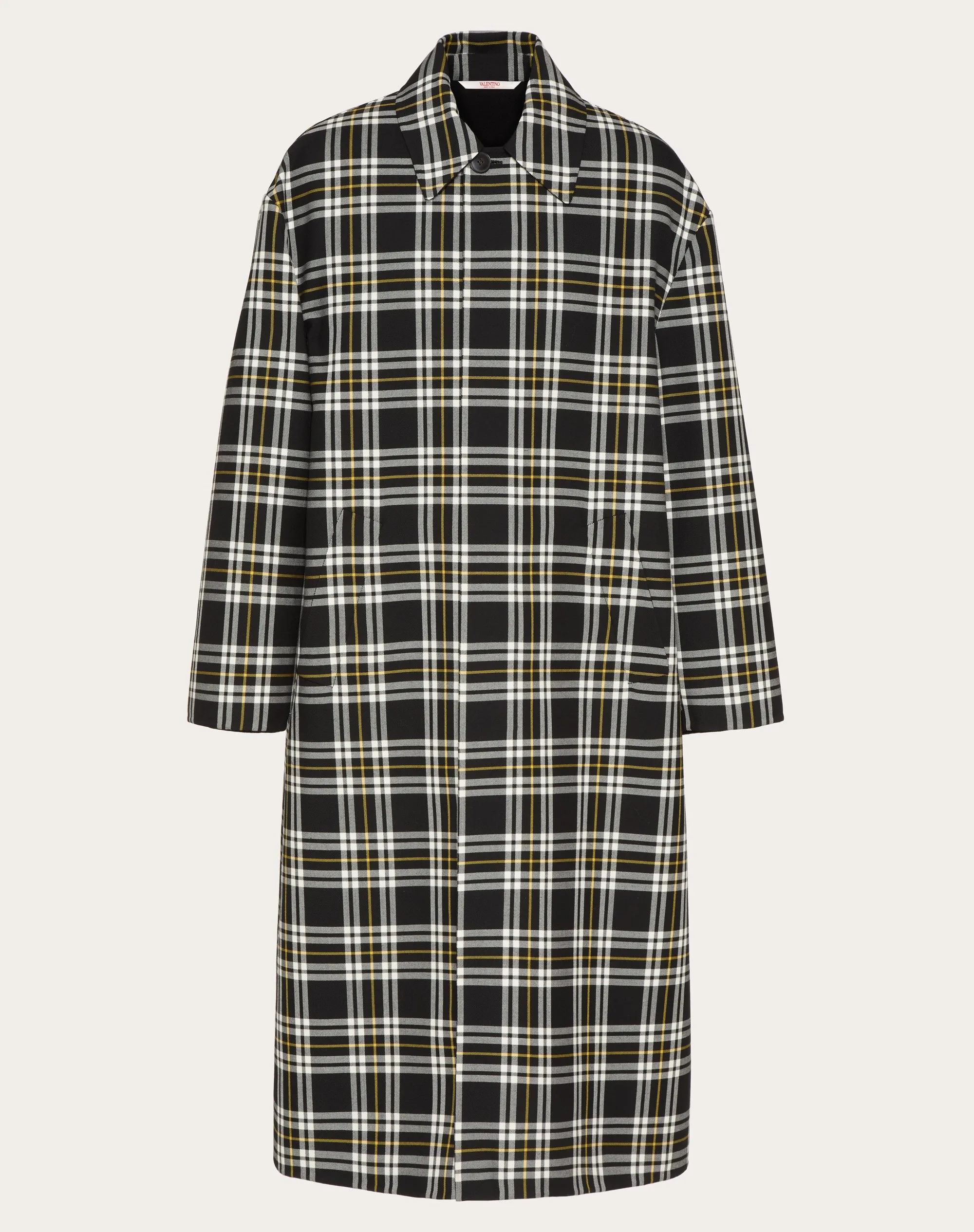 CAPPOTTO IN LANA CON STAMPA CHECK