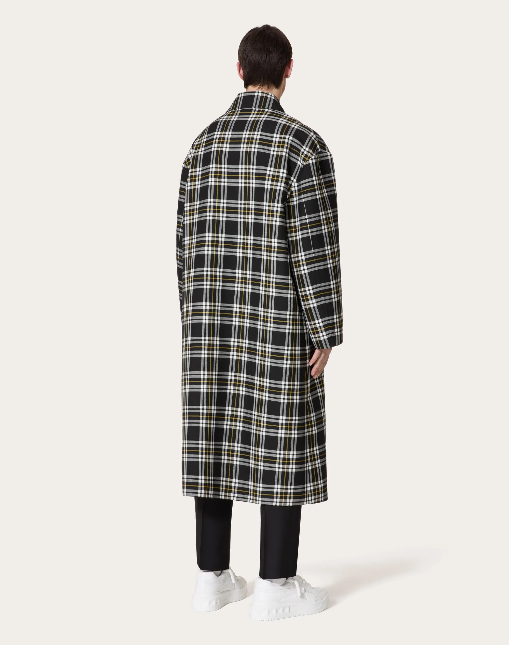 CAPPOTTO IN LANA CON STAMPA CHECK