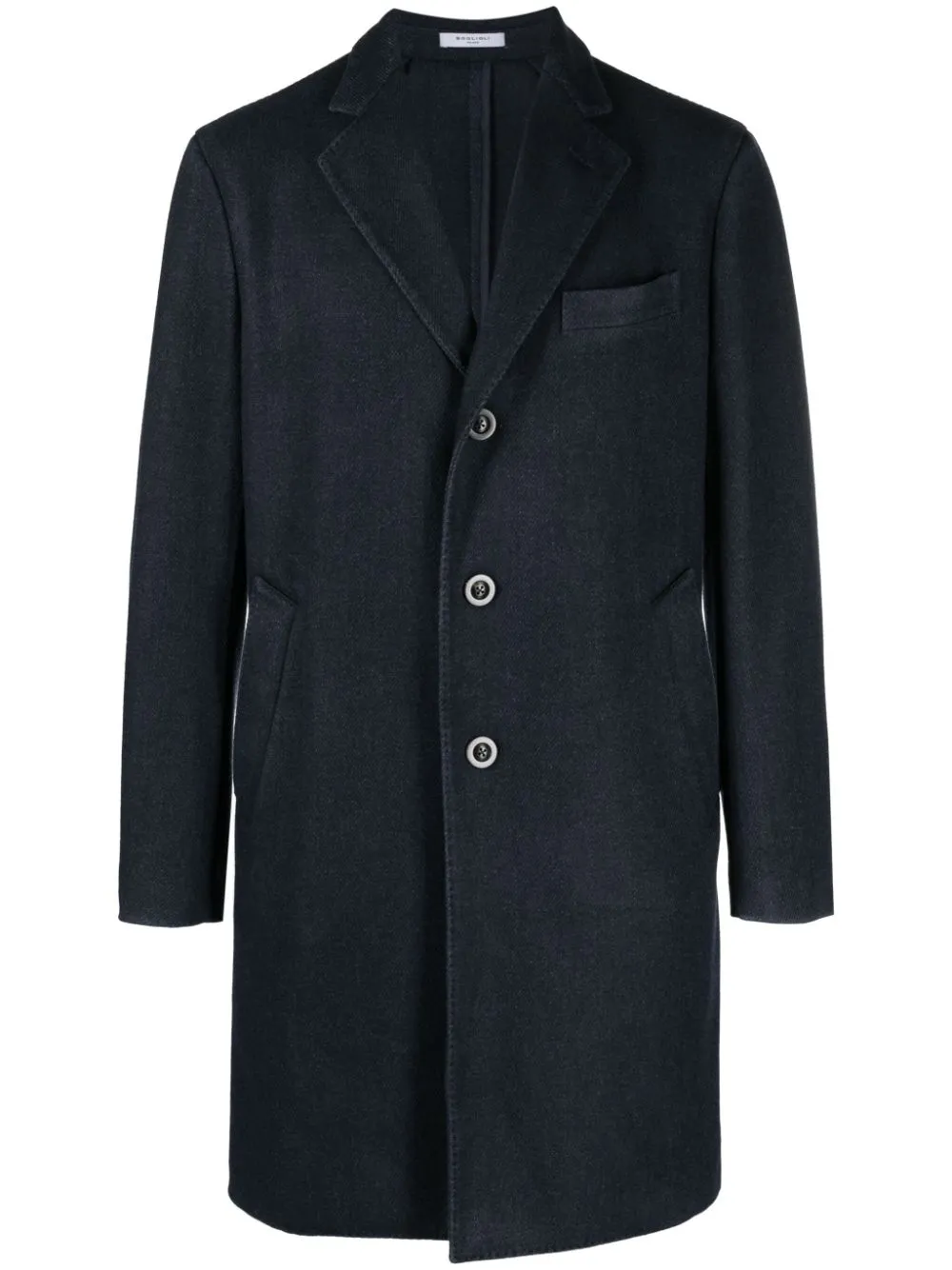 Cappotto monopetto in blu - uomo