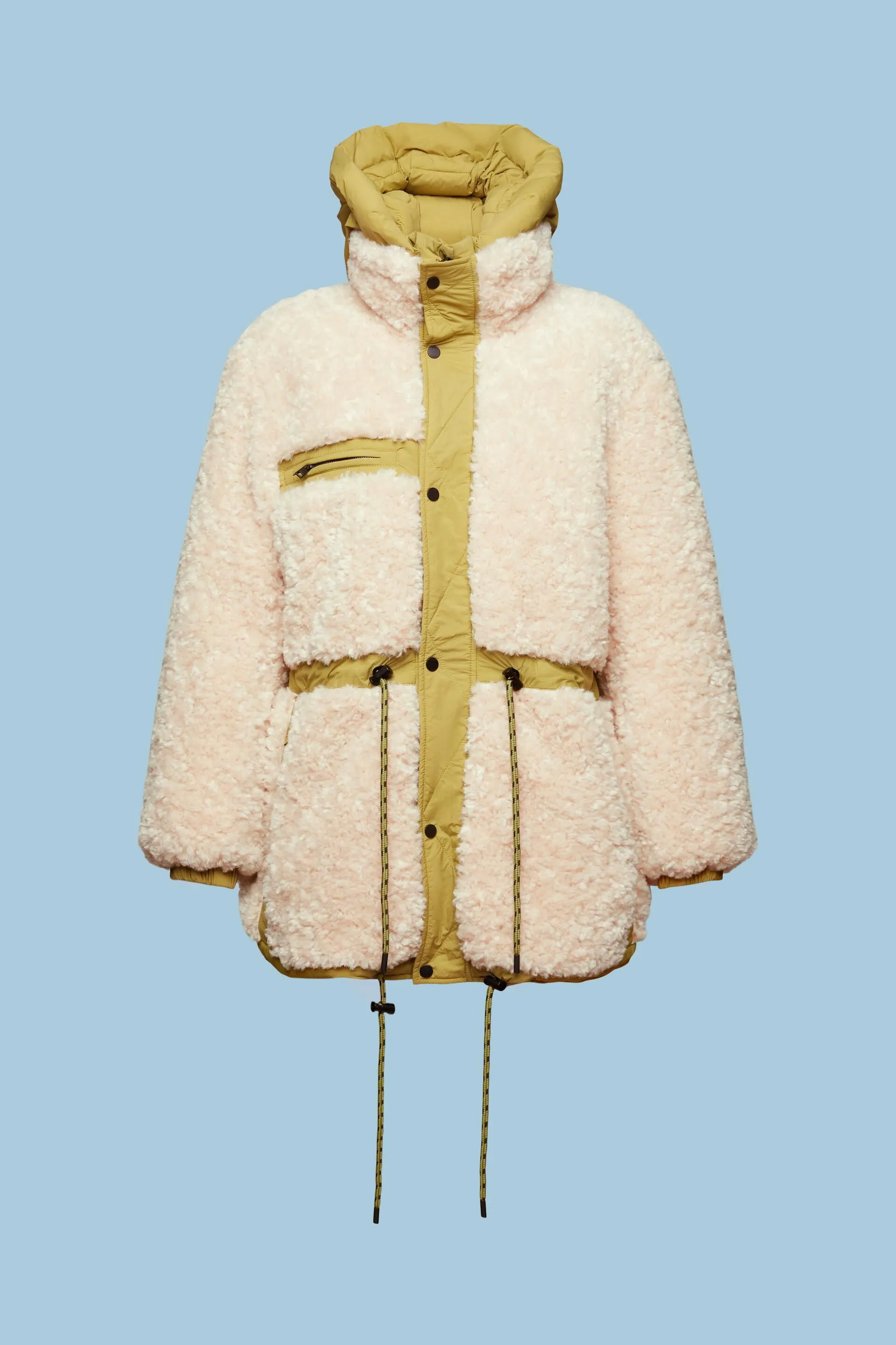 Cappotto reversibile in sherpa