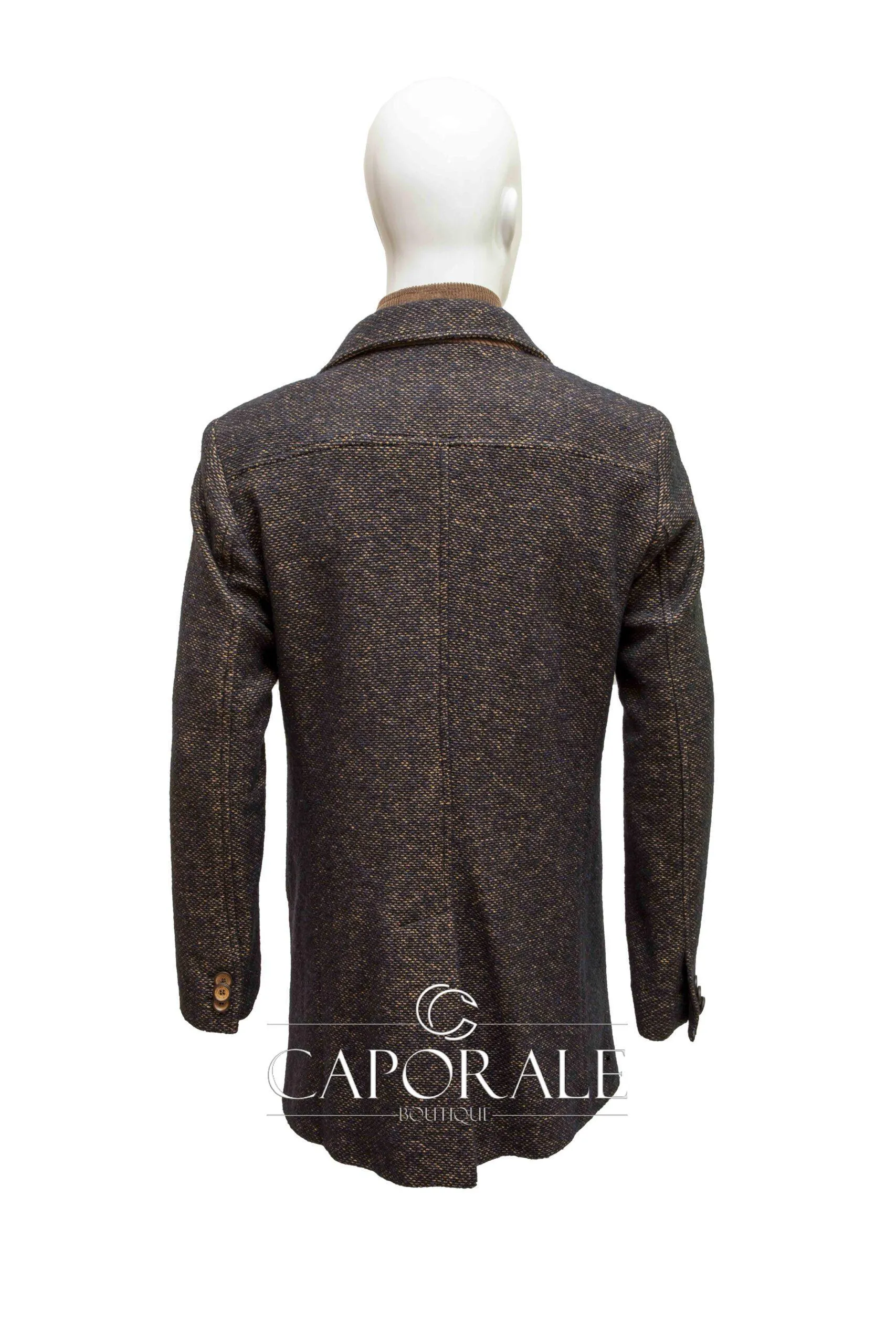 Cappotto uomo Made in italy marrone
