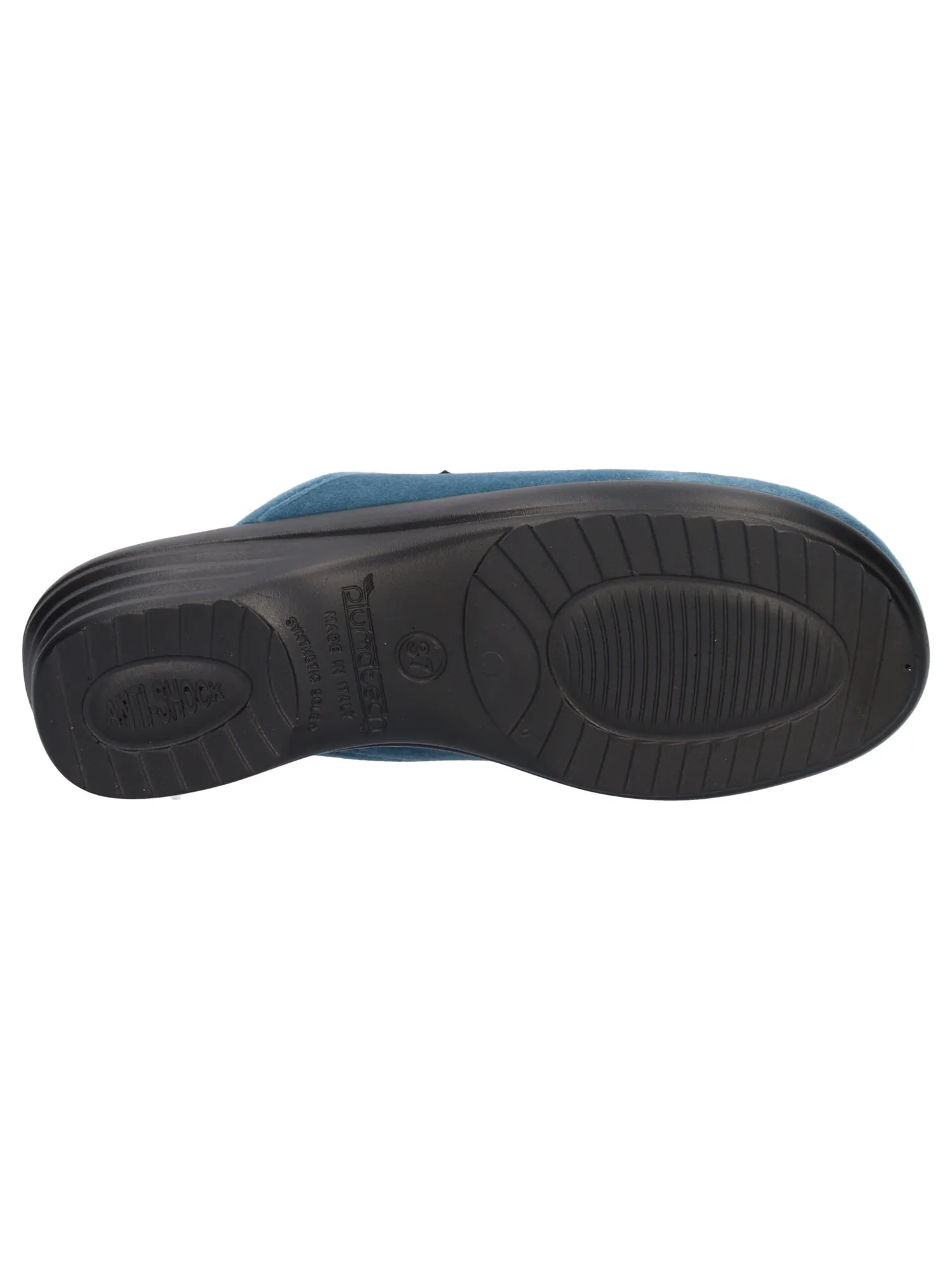 Ciabatta con zeppa Fly Flot da donna azzurra