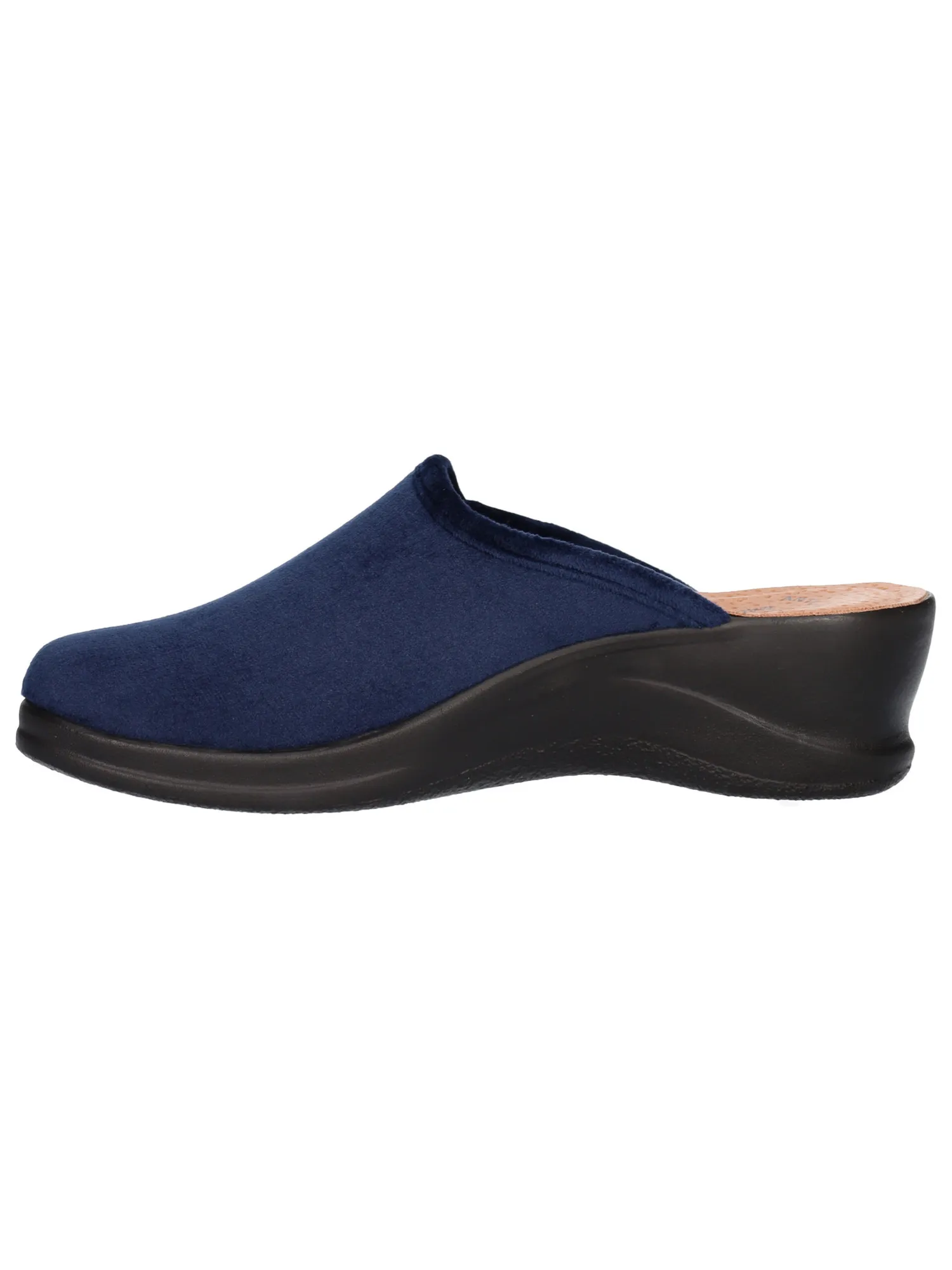 Ciabatta zeppa bassa Fly Flot da donna blu