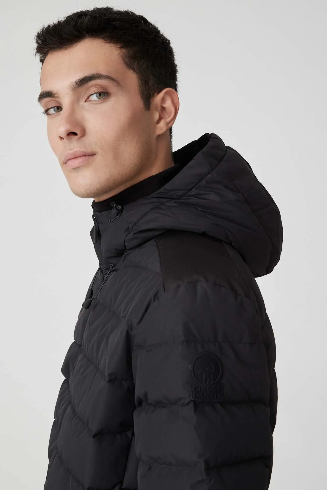 CIESSE PIUMINO Piumino corto filza larga con spallone REAL DOWN HOODY STEVENSON