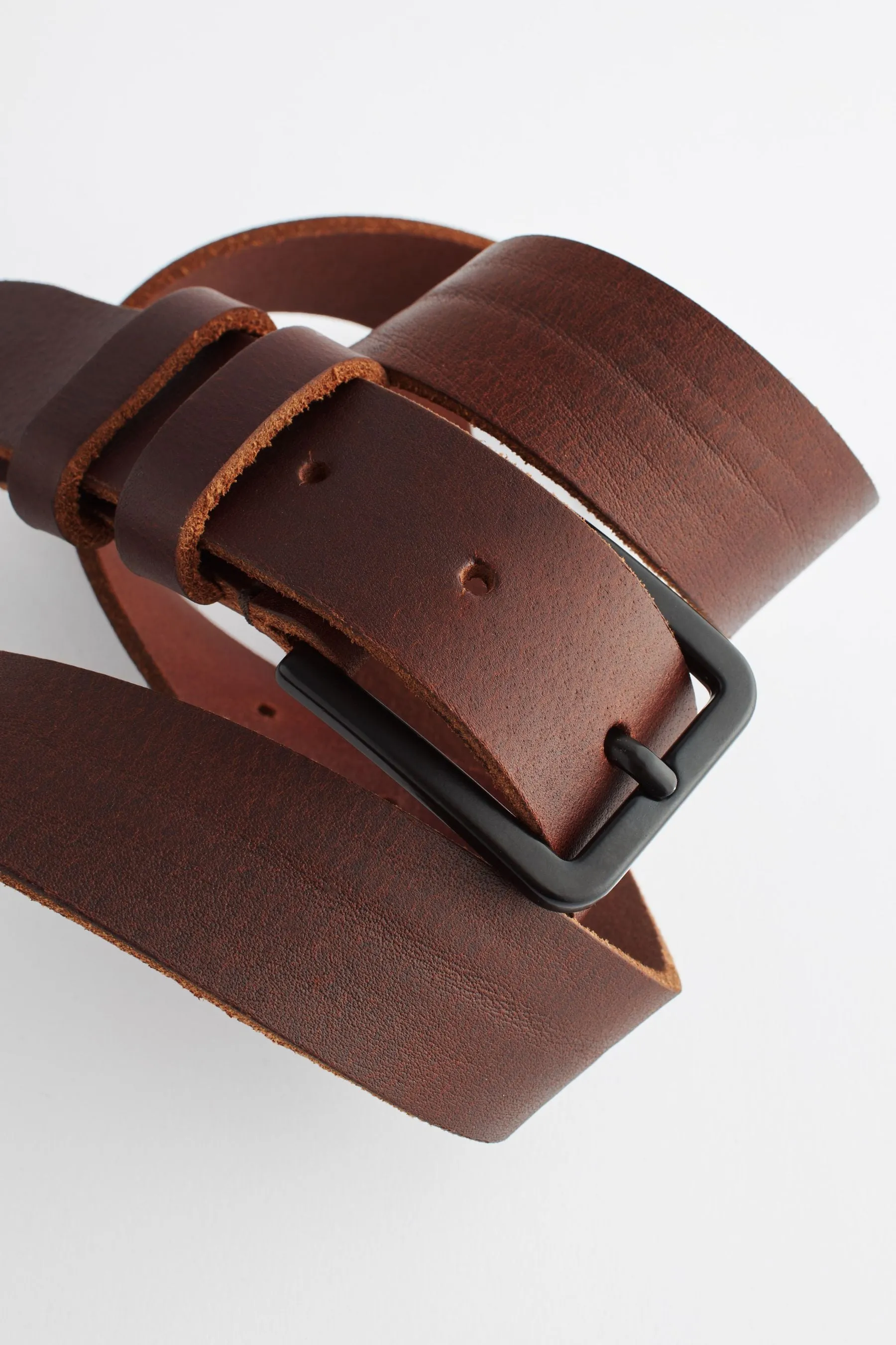 Cintura casual in pelle
