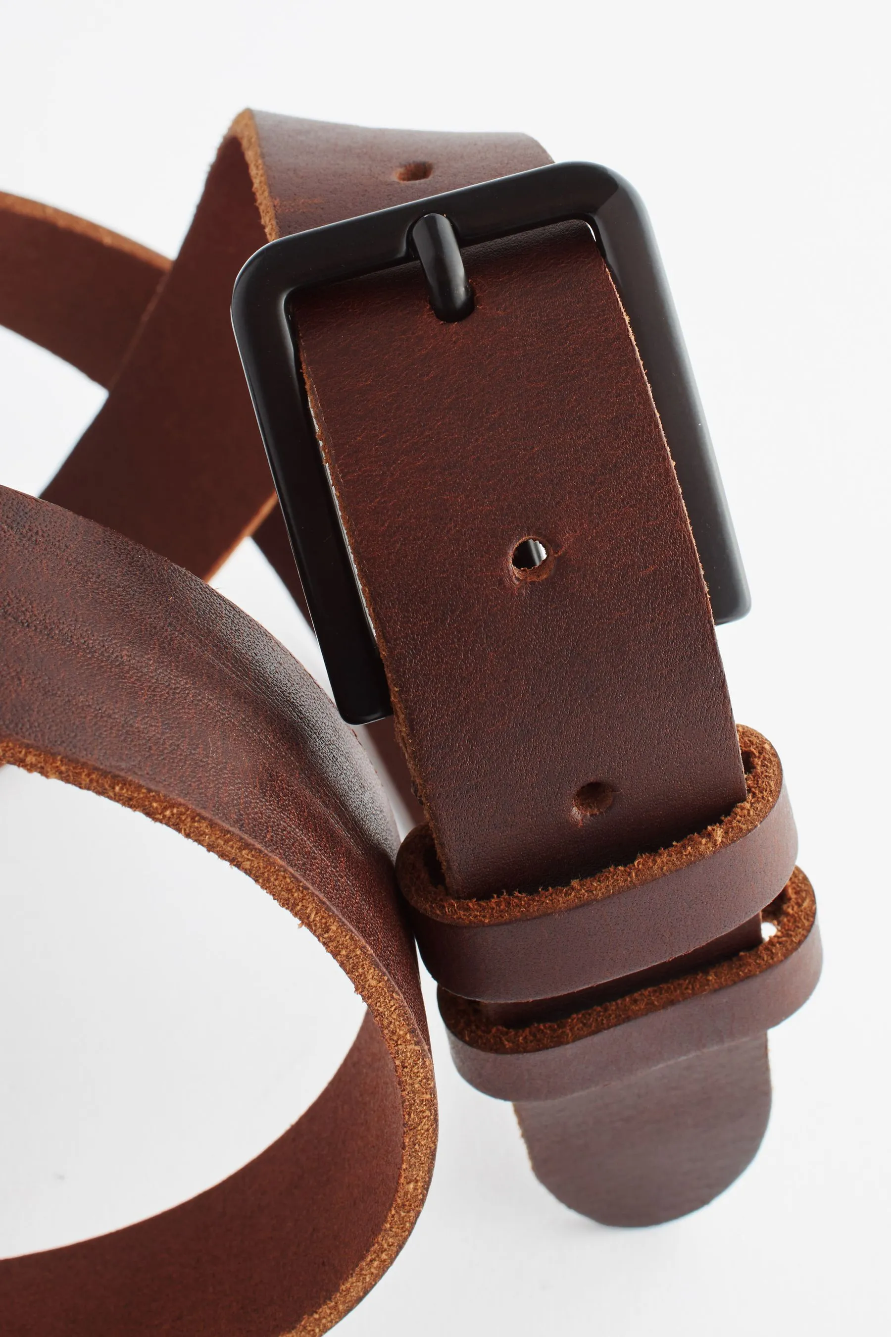 Cintura casual in pelle