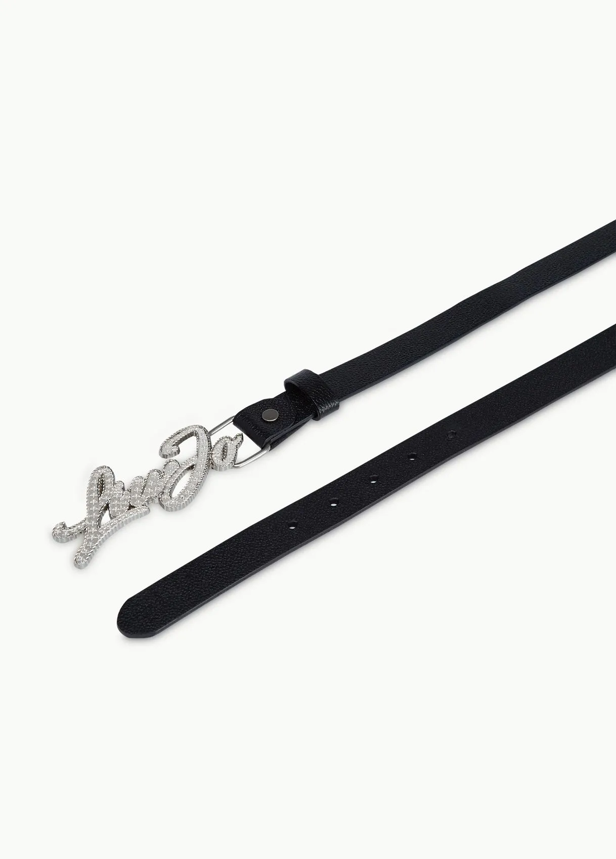 Cintura in pelle con logo