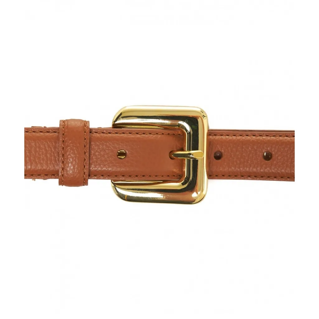 Cintura in pelle Glossina marrone